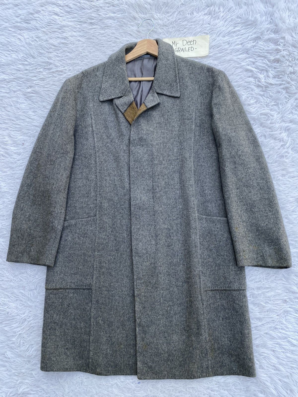 Lanvin Rare Vintage LANVIN Wool Long Coat Size 38S - 4 Thumbnail
