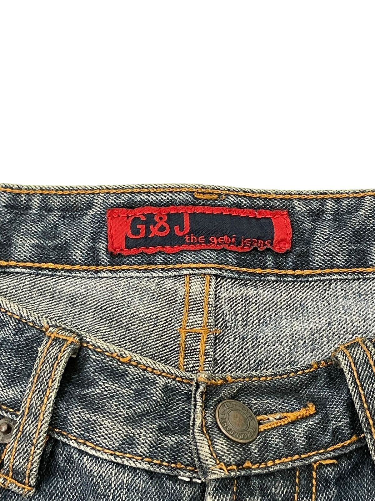 Japanese Brand Flare Jeans G&J Distress Low Rise Boot Cut 8🟦6 Size US 29 - 9 Thumbnail