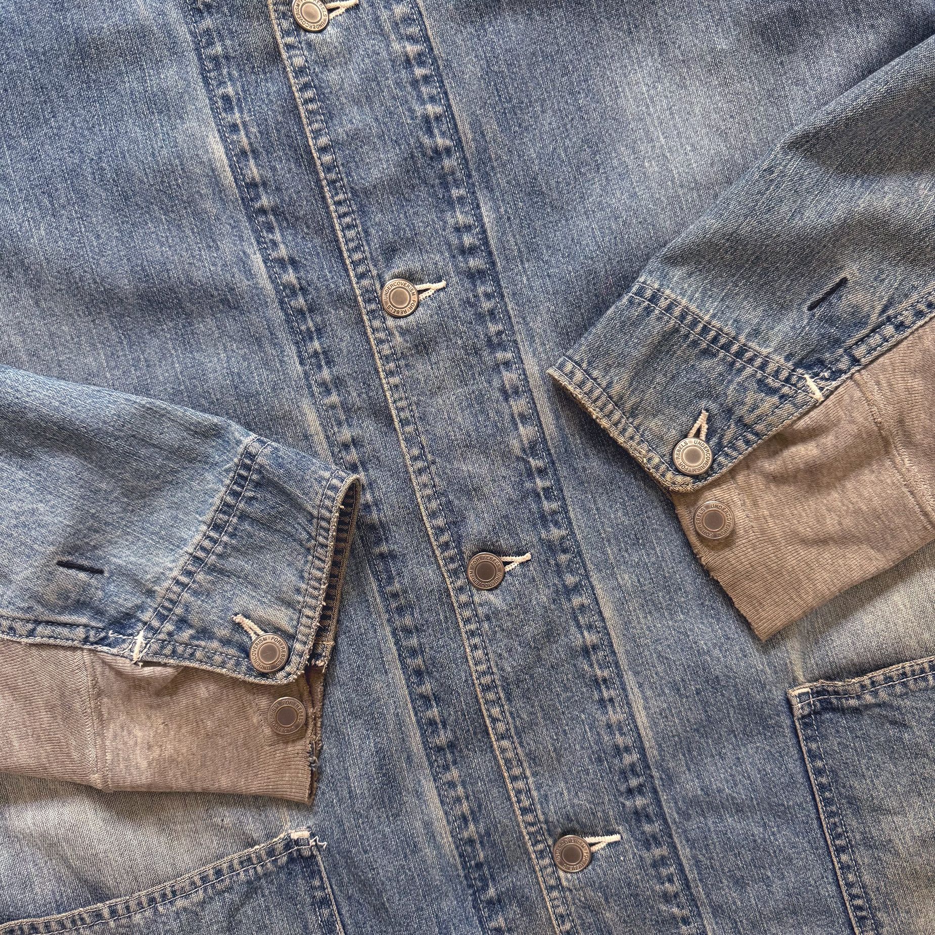 Undercover AW03 Paper Doll Hybrid Reconstructed Denim Chore Jacket Size US L / EU 52-54 / 3 - 15 Thumbnail