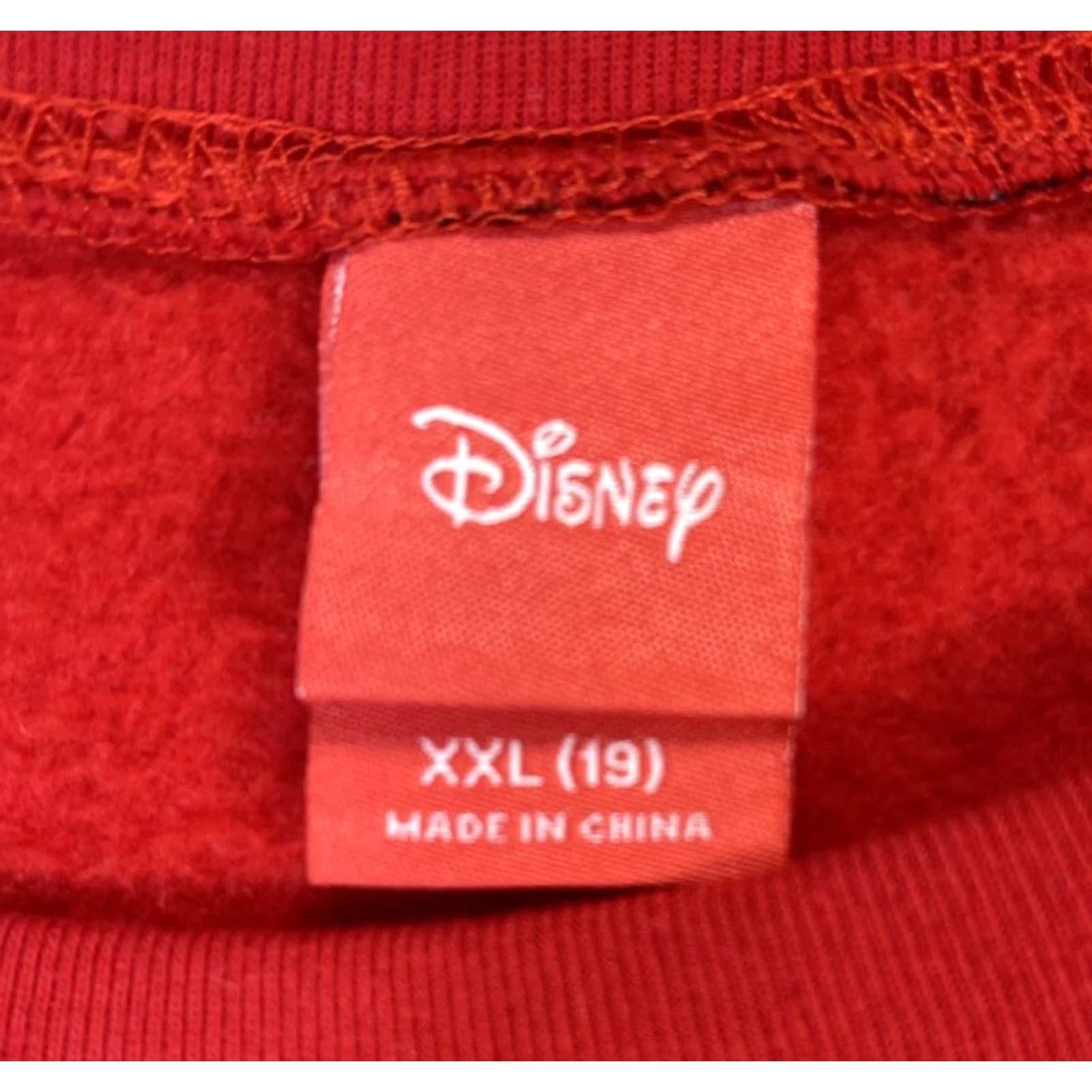 Disney Disney Mickey Mouse Sweatshirt 2XL Red Christmas Snowflake AOP Crew Neck Pullover Long Sleeve Graphic Print Women Vintage: No Size XXL / US 16-18 / IT 52-54 - 5 Thumbnail