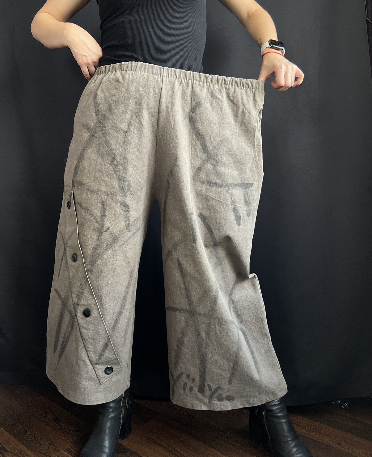 Other Yii Yoo Pants Gray Size XL Size 34" / US 12 / IT 48 - 6 Thumbnail