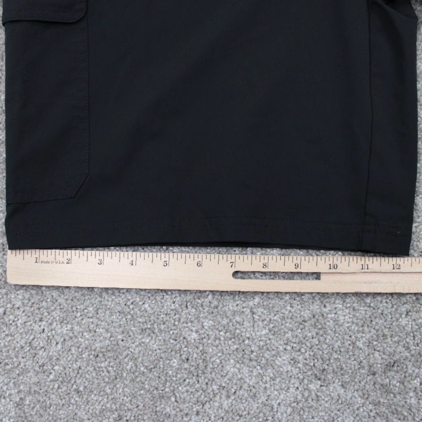 Orvis Orvis Cargo Shorts Mens 32 Black Belted Polyester Zip Pocket 9" Inseam Size US 32 / EU 48 - 5 Thumbnail