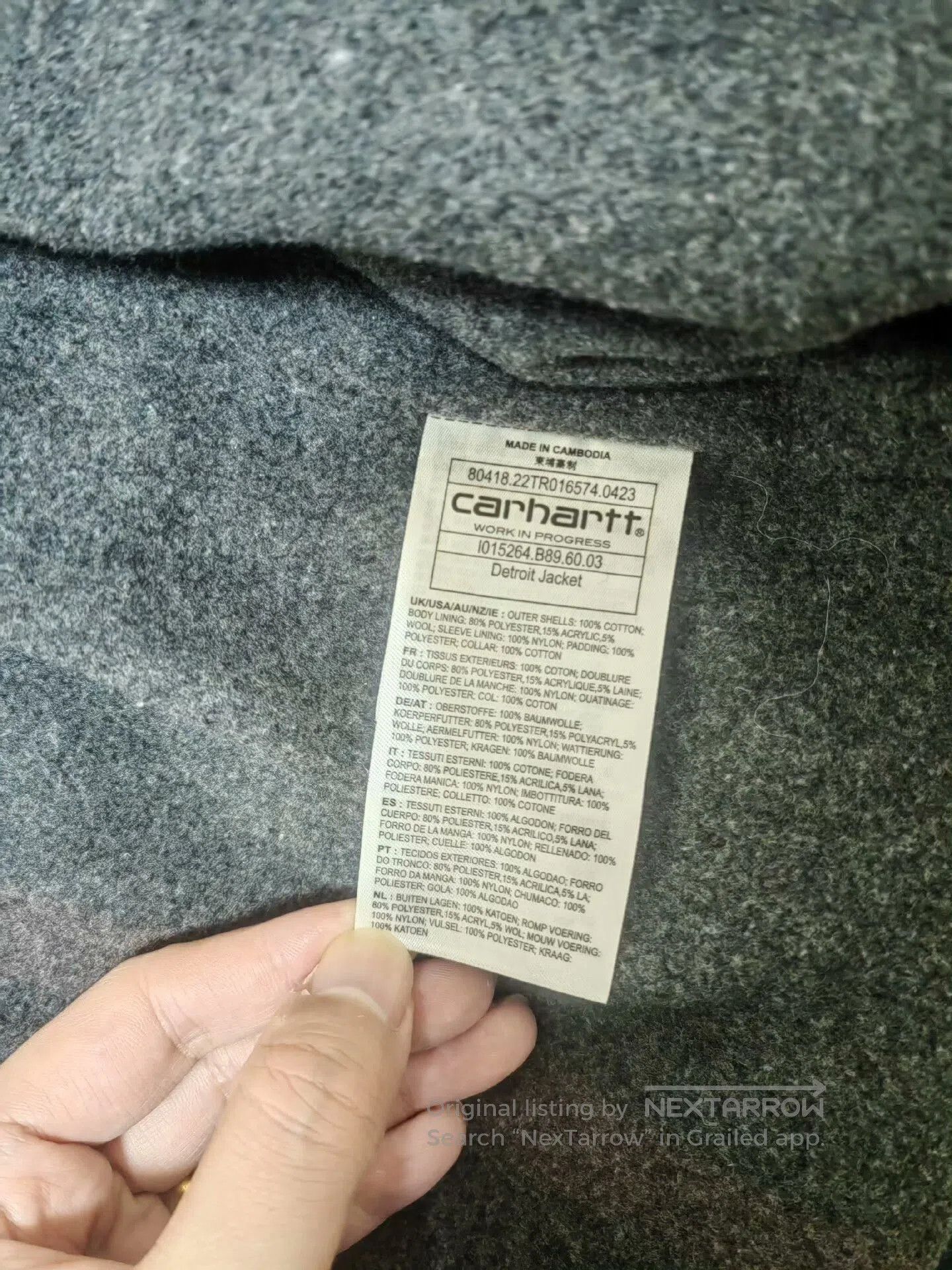 Carhartt Wip Carhartt WIP Detroit Jacket in Navy. Size US XL / EU 56 / 4 - 7 Thumbnail