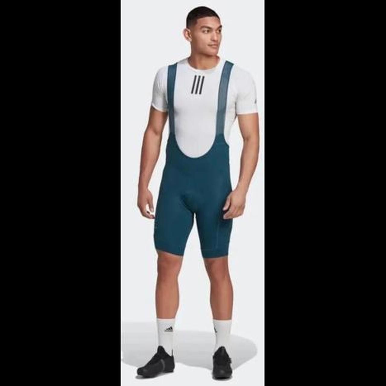 Designer Adidas Parley Bib Cycling Shorts Size US L / EU 52-54 / 3 - 3 Thumbnail