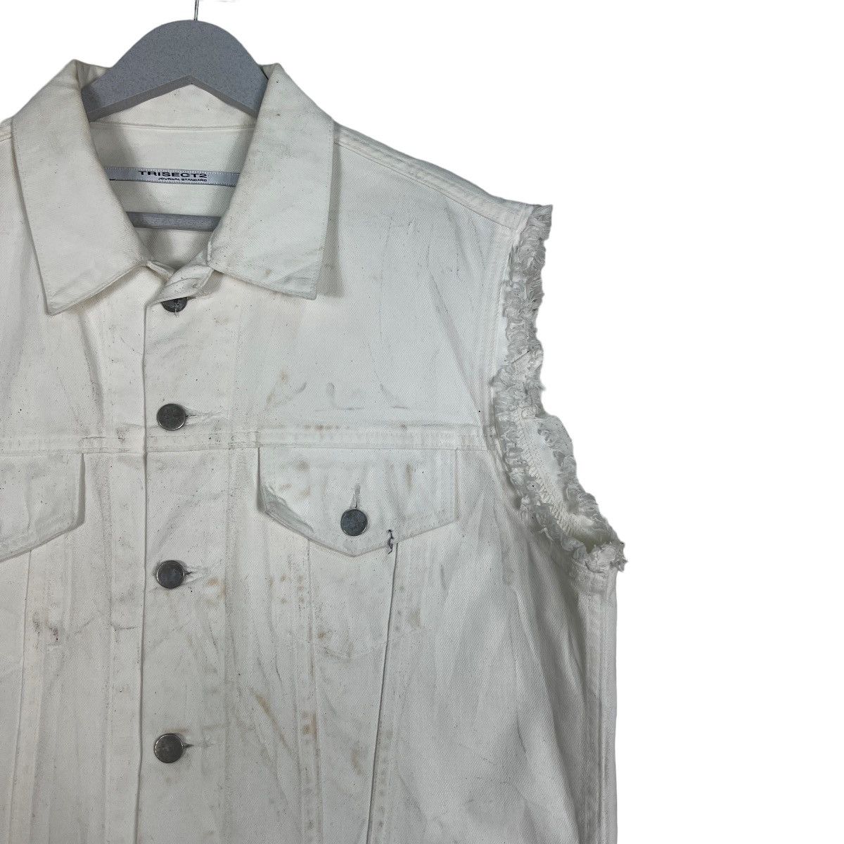 Journal Standard 🔥 TRISECT 2 JOURNAL STANDARD DENIM SLEEVE LESS JACKET Size US S / EU 44-46 / 1 - 6 Thumbnail