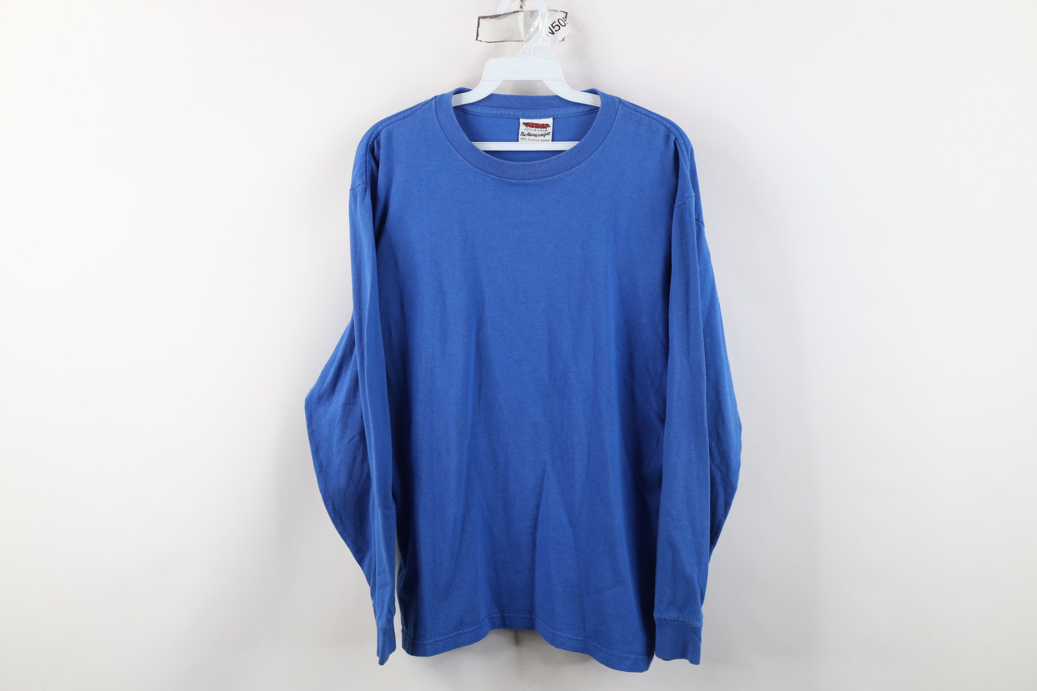 Vintage Vintage 90s Streetwear Heavy Cotton Long Sleeve T-Shirt USA Size US M / EU 48-50 / 2 - 1 Thumbnail