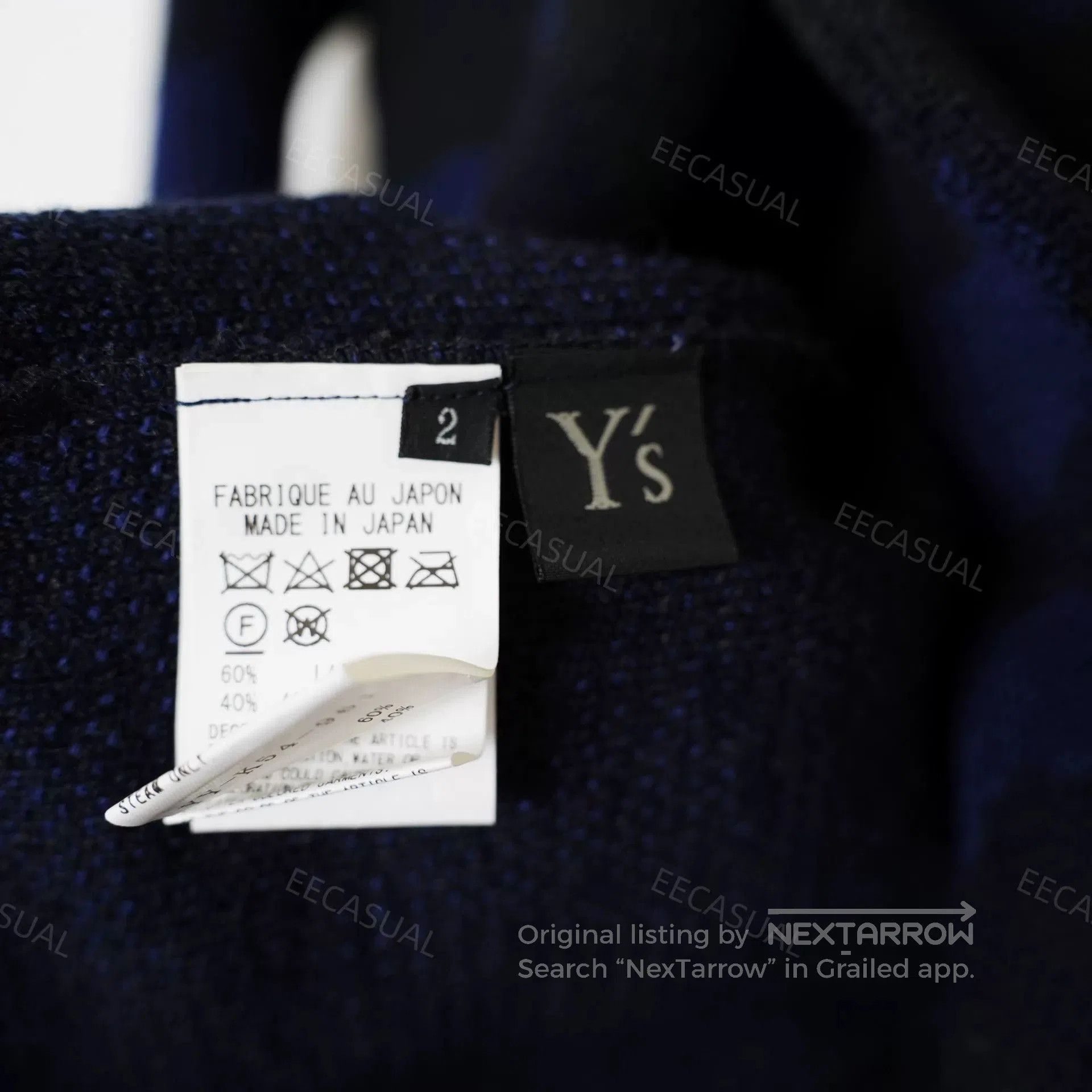 Y's Yohji Yamamoto Wool Jacket for Men. Size US M / EU 48-50 / 2 - 9 Thumbnail