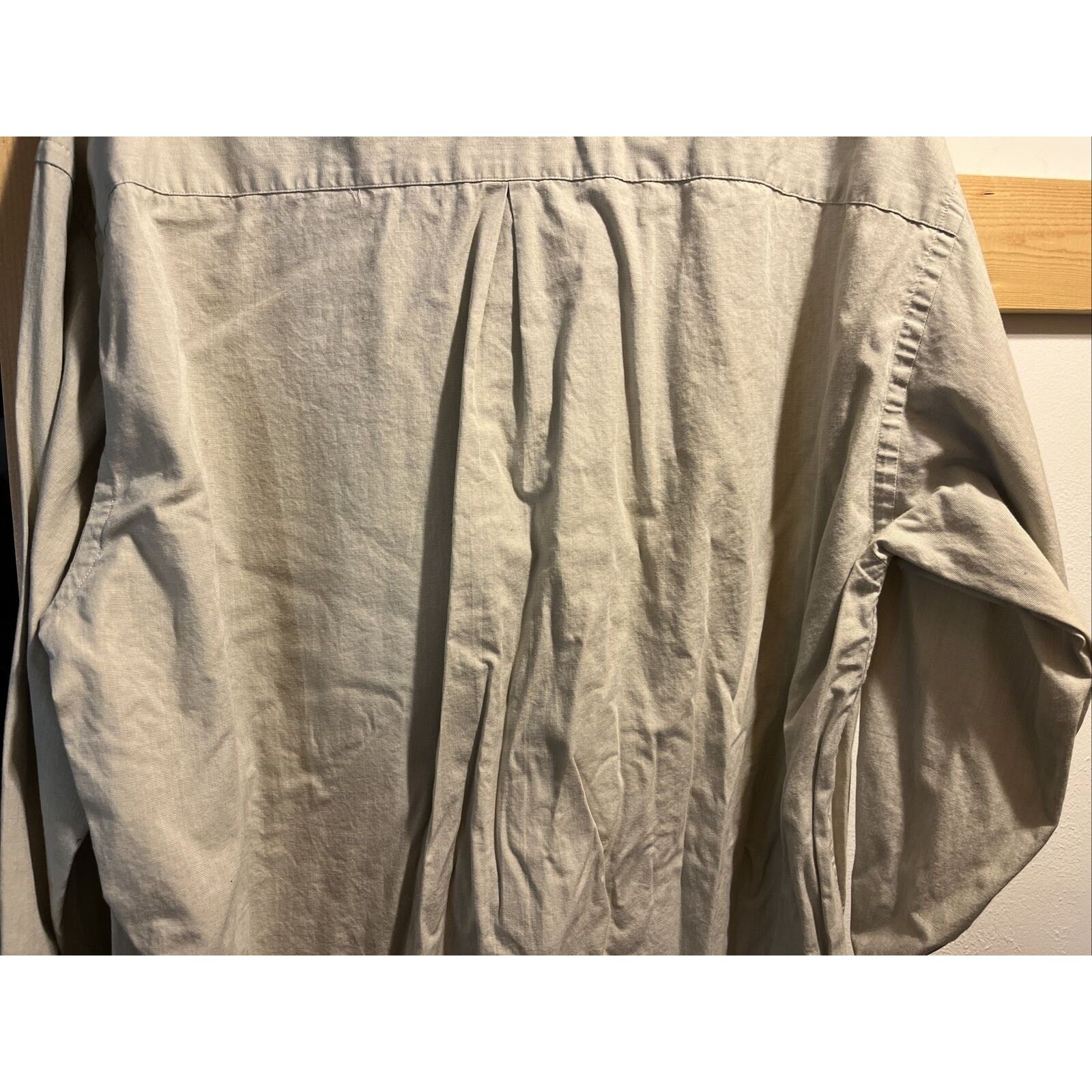 Pronto Uomo Pronto-Uomo Men’s 16.5 32/33 Beige LS Cotton Shirt EUC Size US XL / EU 56 / 4 - 12 Thumbnail