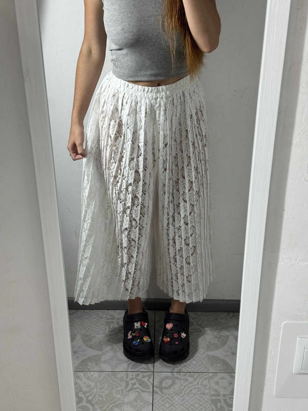 Other VINTAGE GUIPURE LACE MESH PANTS Size 28" / US 6 / IT 42 - 4 Thumbnail