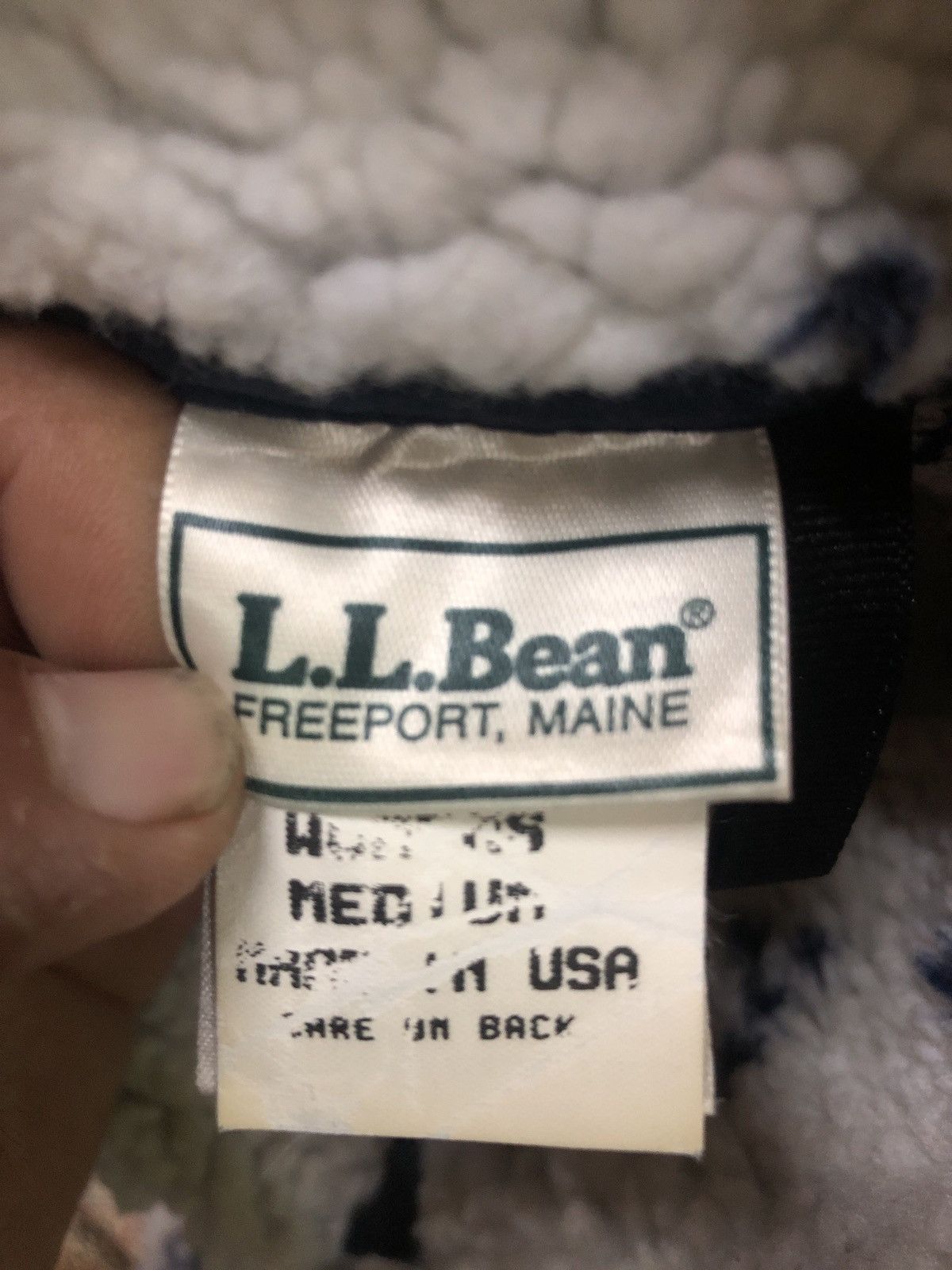 L.L. Bean × Vintage Vintage LL Bean Deep Pile Fleece Half zip Sweatshirt Size US M / EU 48-50 / 2 - 3 Thumbnail