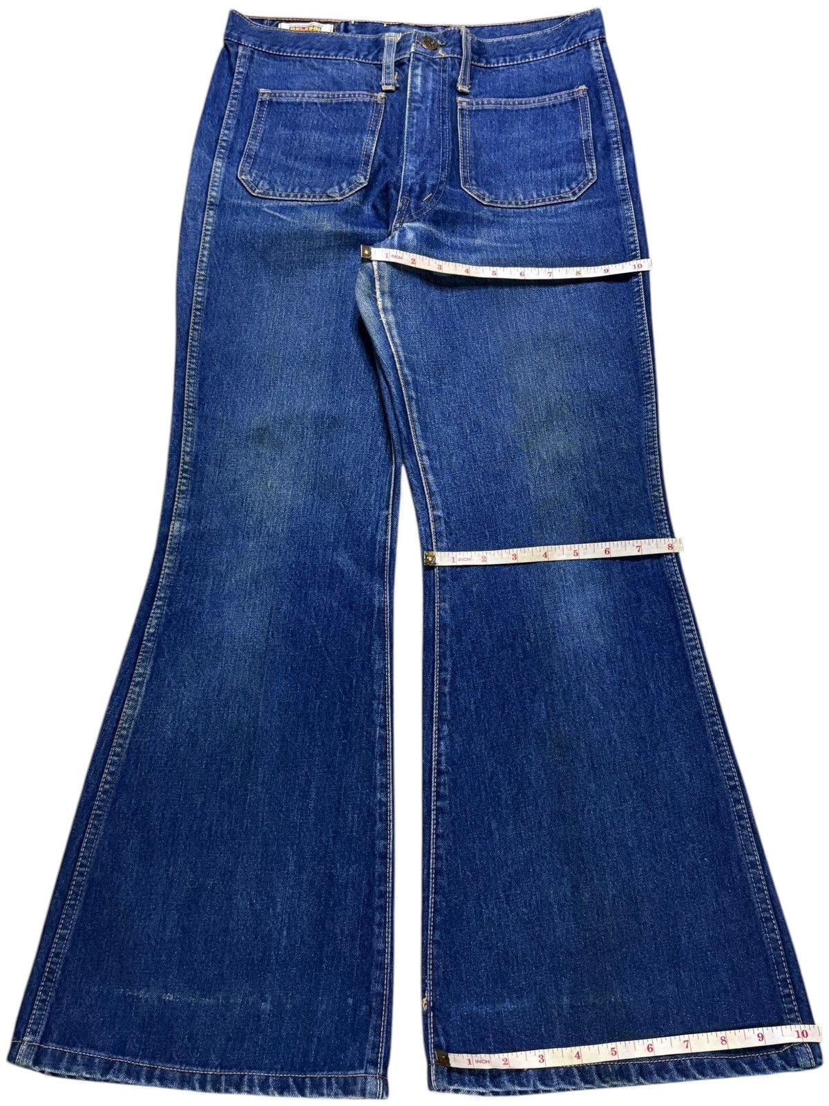Japanese Brand Vintage Japanese Brand Bushpant Mud Wash Flare Jeans Size US 30 / EU 46 - 14 Thumbnail