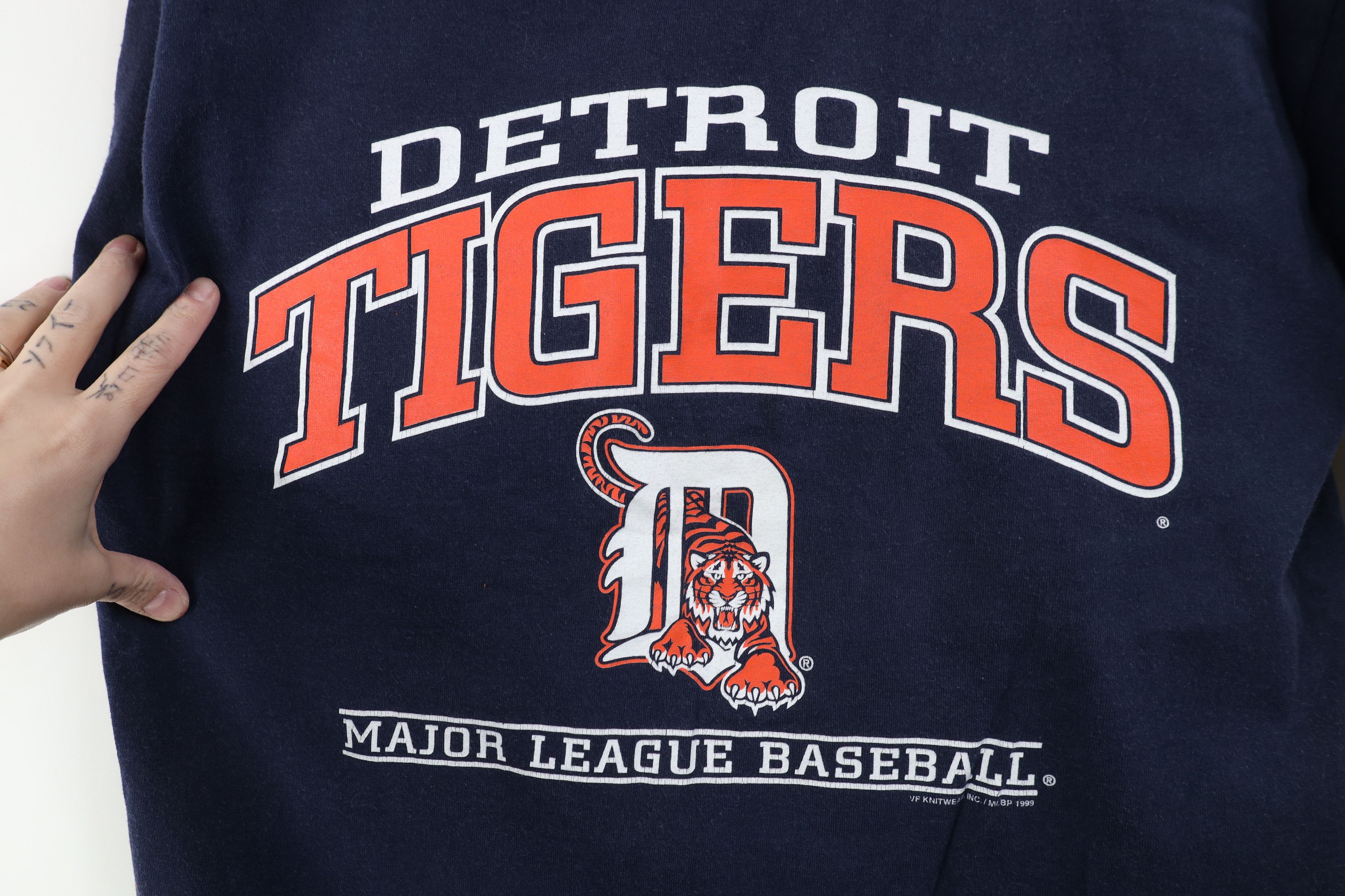 Vintage Vintage 90s Detroit Tigers Baseball Short Sleeve T-Shirt Size US L / EU 52-54 / 3 - 7 Thumbnail
