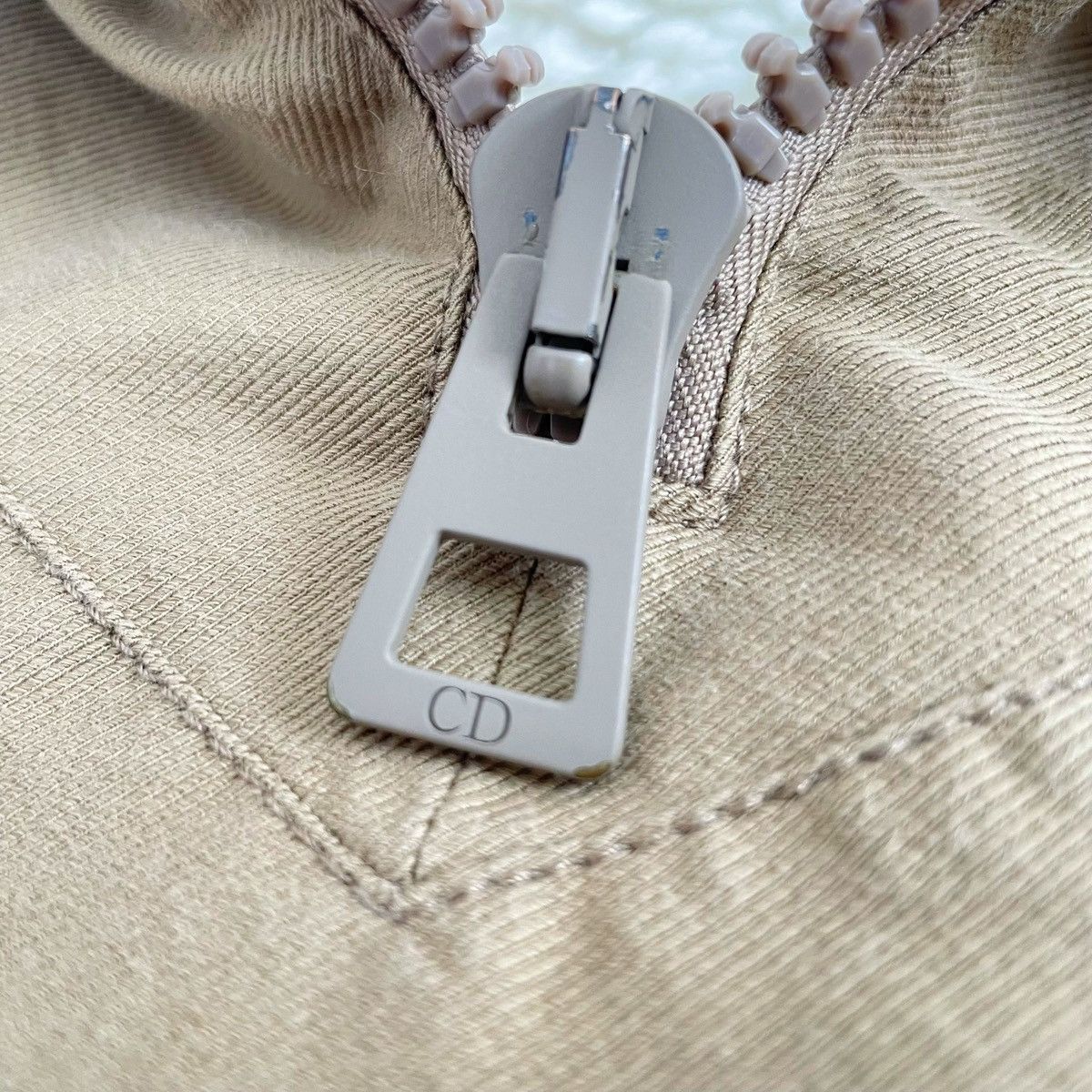 Dior Dior Brown Logo Letter Hooded Half-Zip Sweatshirt K26WX Size US XS / EU 42 / 0 - 5 Thumbnail