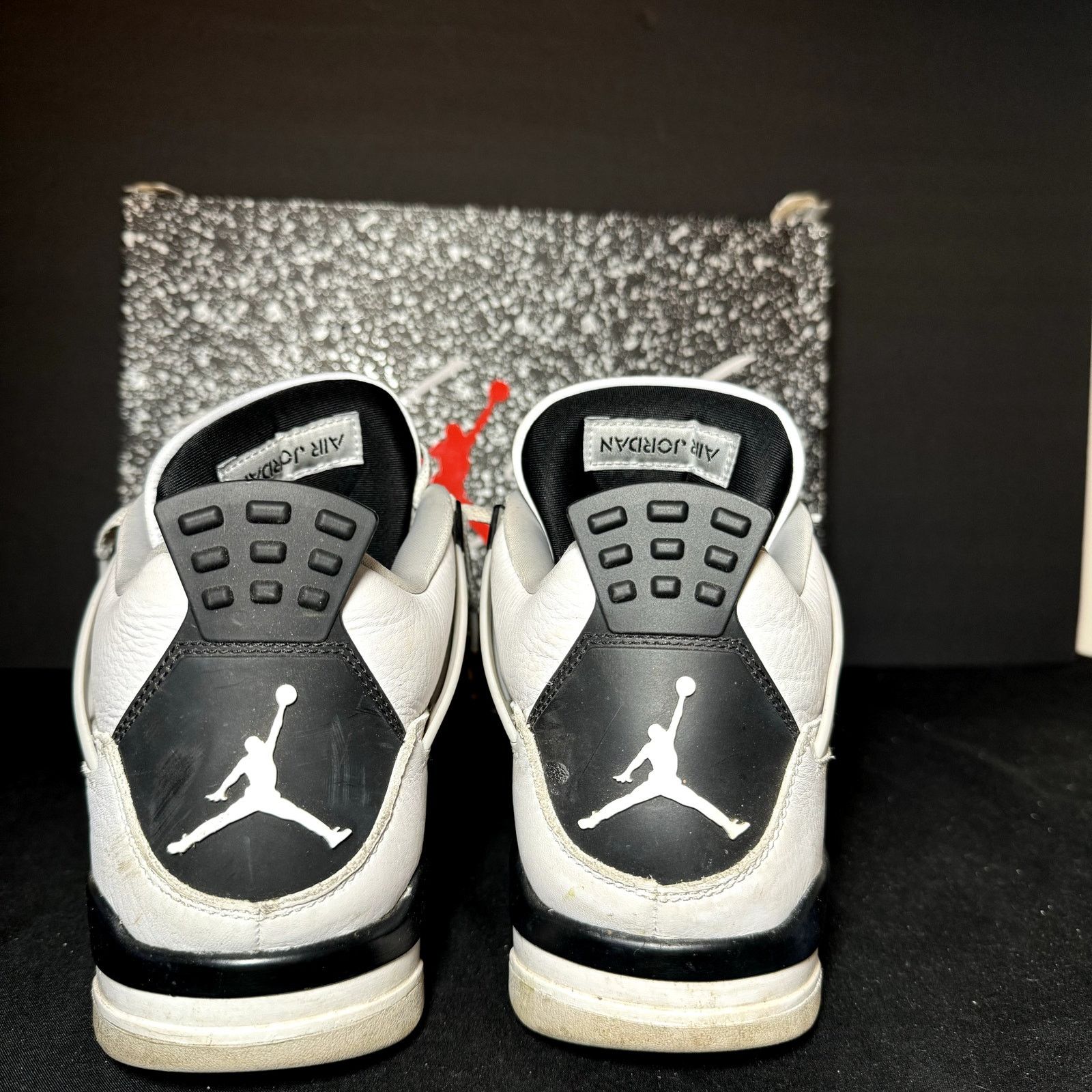 Jordan Brand × Nike Size 9.5 Nike Air Jordan 4 Retro Military Black Men's Shoes Size US 9.5 / EU 42-43 - 5 Thumbnail