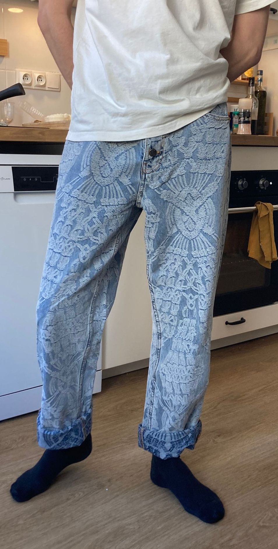 Daily Paper Settle Macrame Denim Pants Size US 32 / EU 48 - 3 Thumbnail