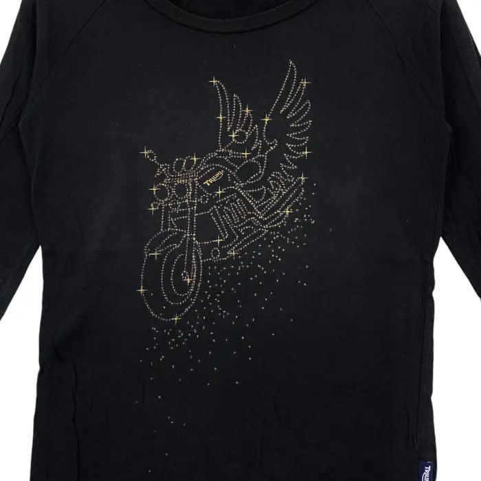 Vintage TRIUMPH MOTORCYCLE BLING Collection Wing Tee Shirt Size XXS / US 00 / IT 34 - 7 Thumbnail