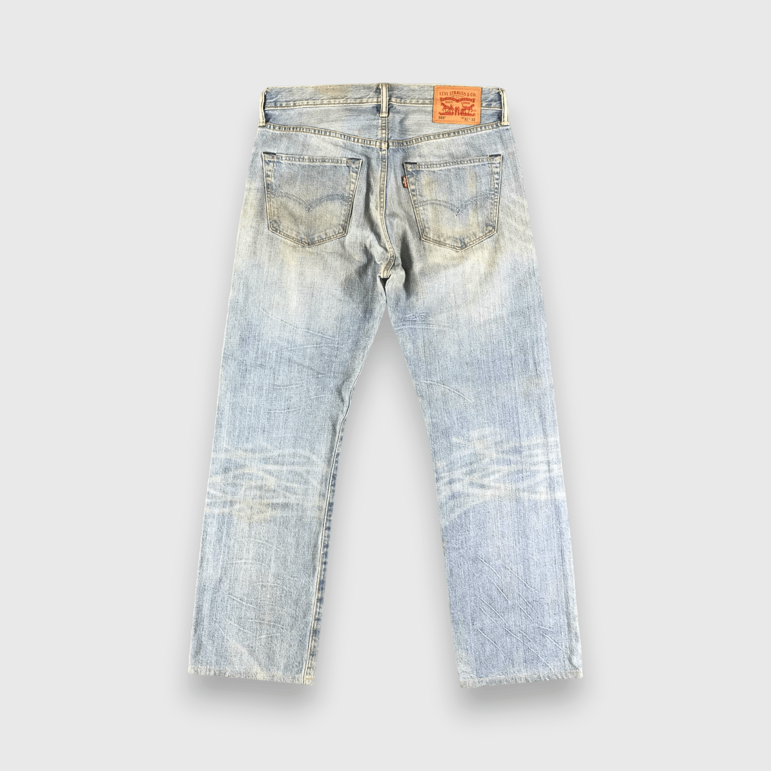 Levi's Vintage Blue Wash Levis 501 Jeans-J2836 Size US 33 - 2 Thumbnail
