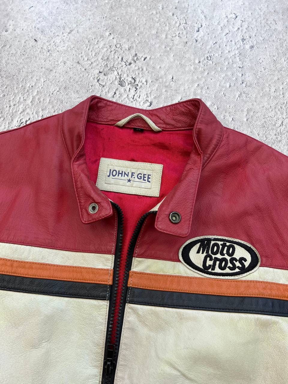 Vintage Vintage Y2K Racing Moto Leather Jacket Size US M / EU 48-50 / 2 - 7 Thumbnail