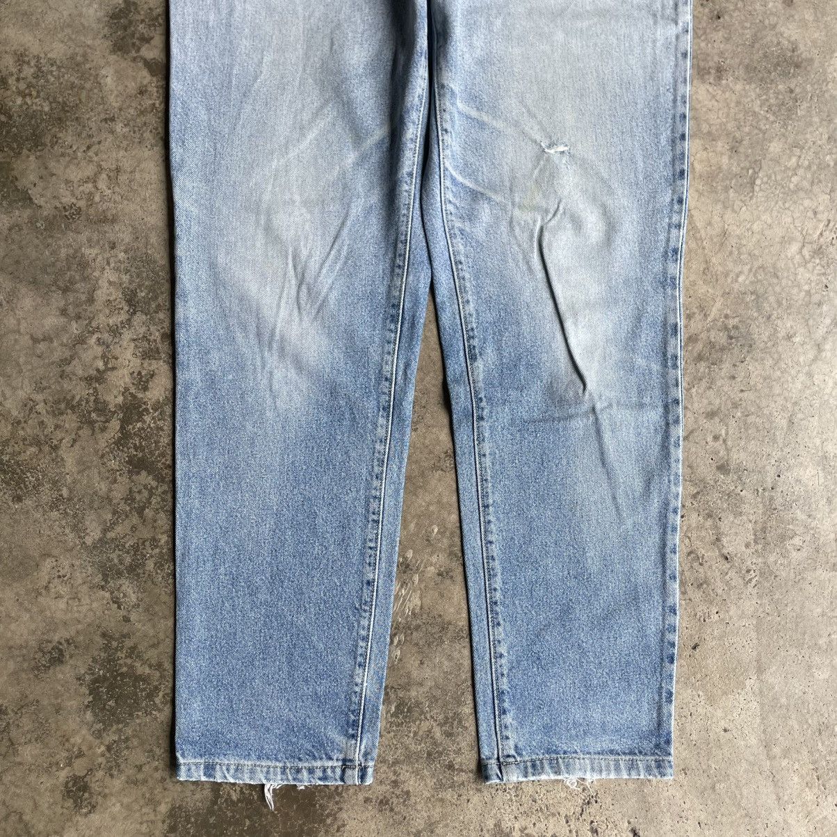 Vintage 🔥Vintage Great White Stoned Washed Ripped Distress Jeans Size US 34 / EU 50 - 3 Thumbnail