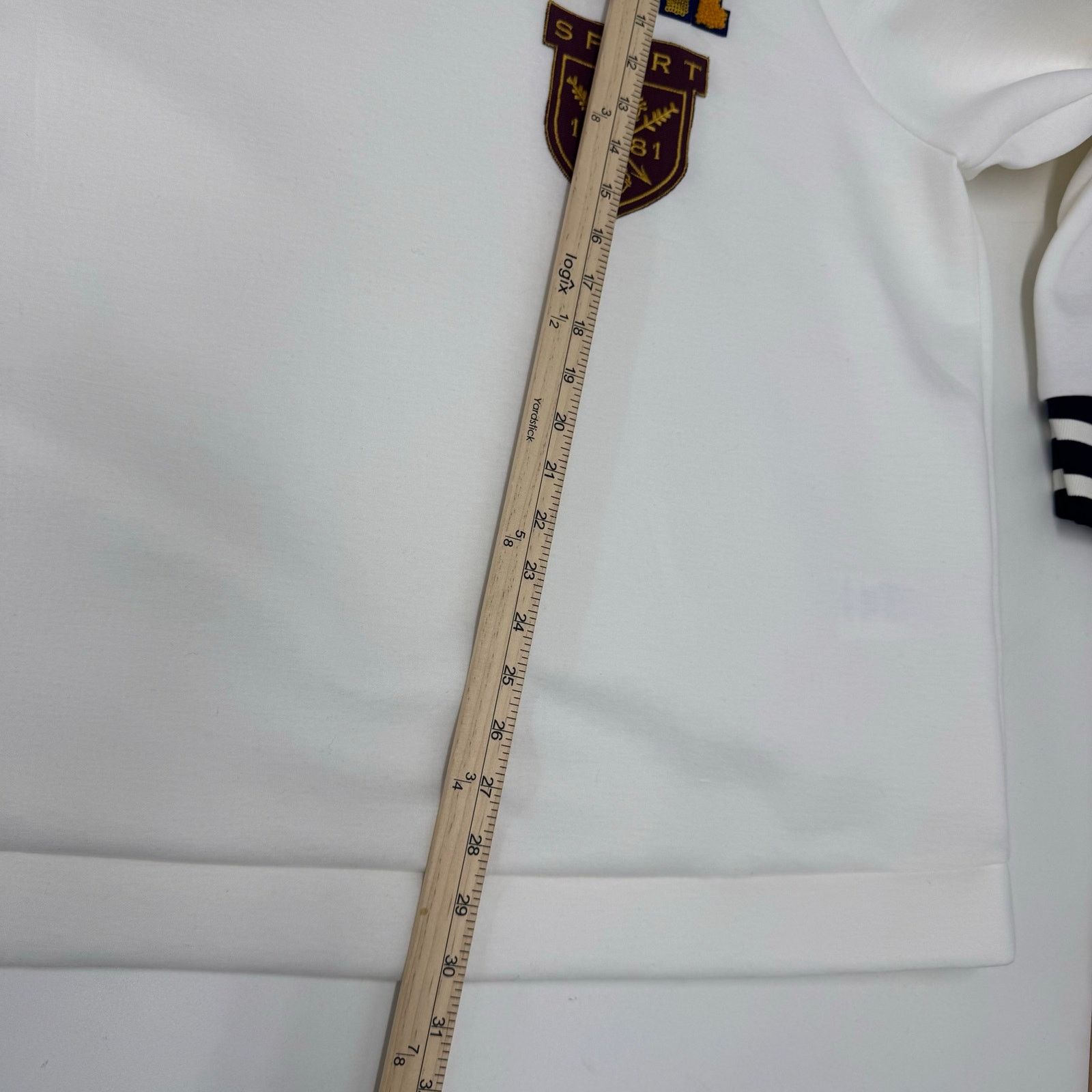 Marina Rinaldi Marina Rinaldi Occhaire Applique Scuba Sweatshirt White XL Size 3XL / US 20-22 - 8 Thumbnail
