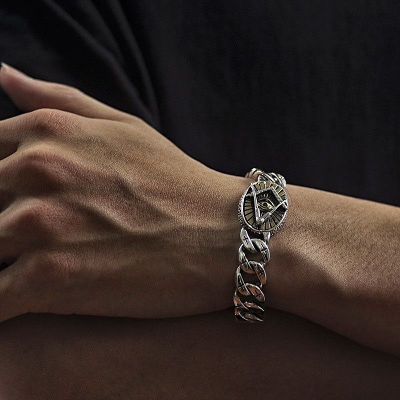 Jewelry Freemasonry Bracelet Y2K Punk Chain Gotch Bracelets Chains Size ONE SIZE - 1 Thumbnail