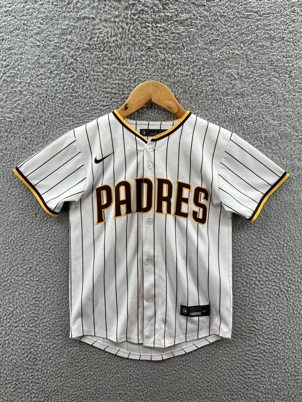 Nike San Diego Padres Juan Soto Baseball Pinstripe Size US S / EU 44-46 / 1 - 1 Thumbnail
