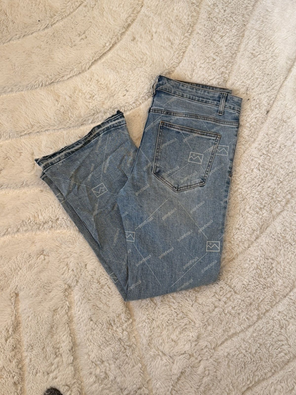Other Raised Online Gutterstock Watermark Jeans Size US 34 / EU 50 - 2 Thumbnail