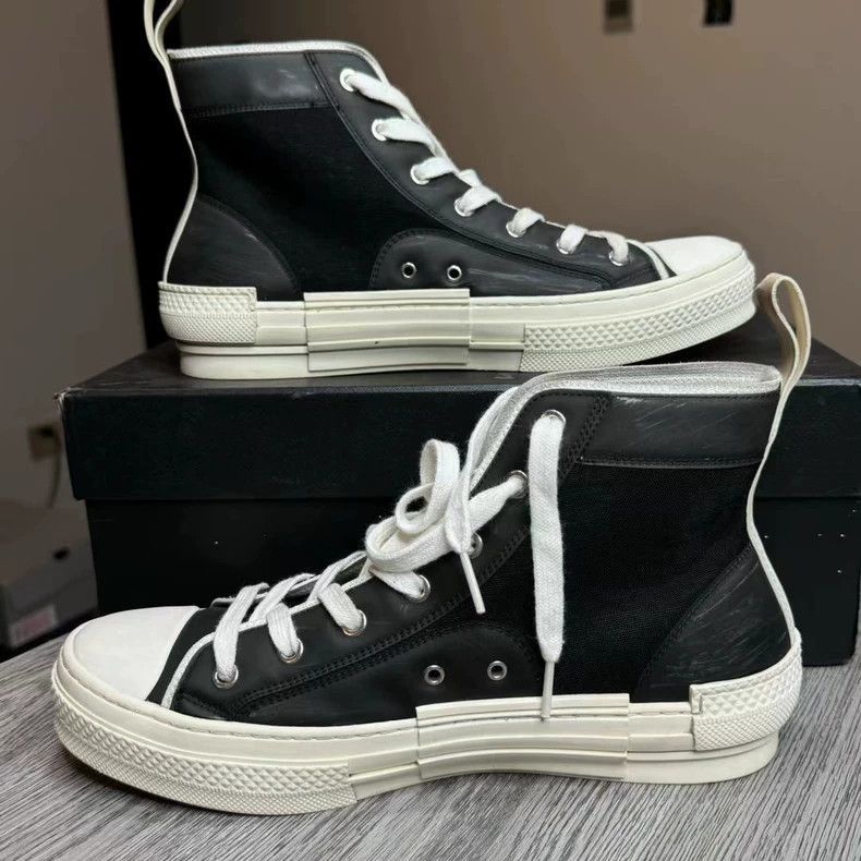 Dior Dior High Top Sneakers with Floral Design-2506 Size US 8 / EU 41 - 3 Thumbnail