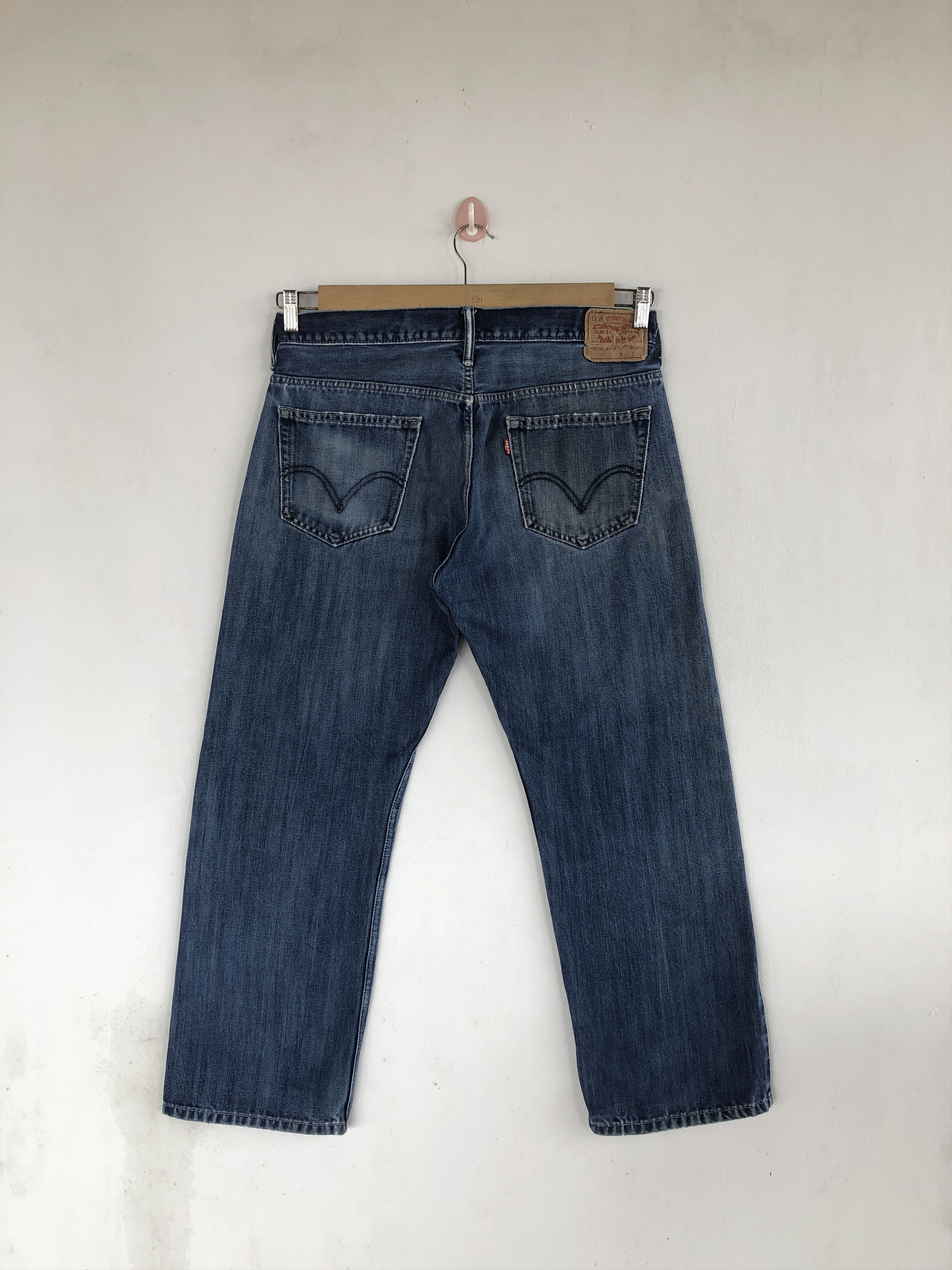 Levi's Vintage Y2K Levis Ripped Baggy Jeans Levi's 569 Faded Denim Size US 32 / EU 48 - 2 Thumbnail