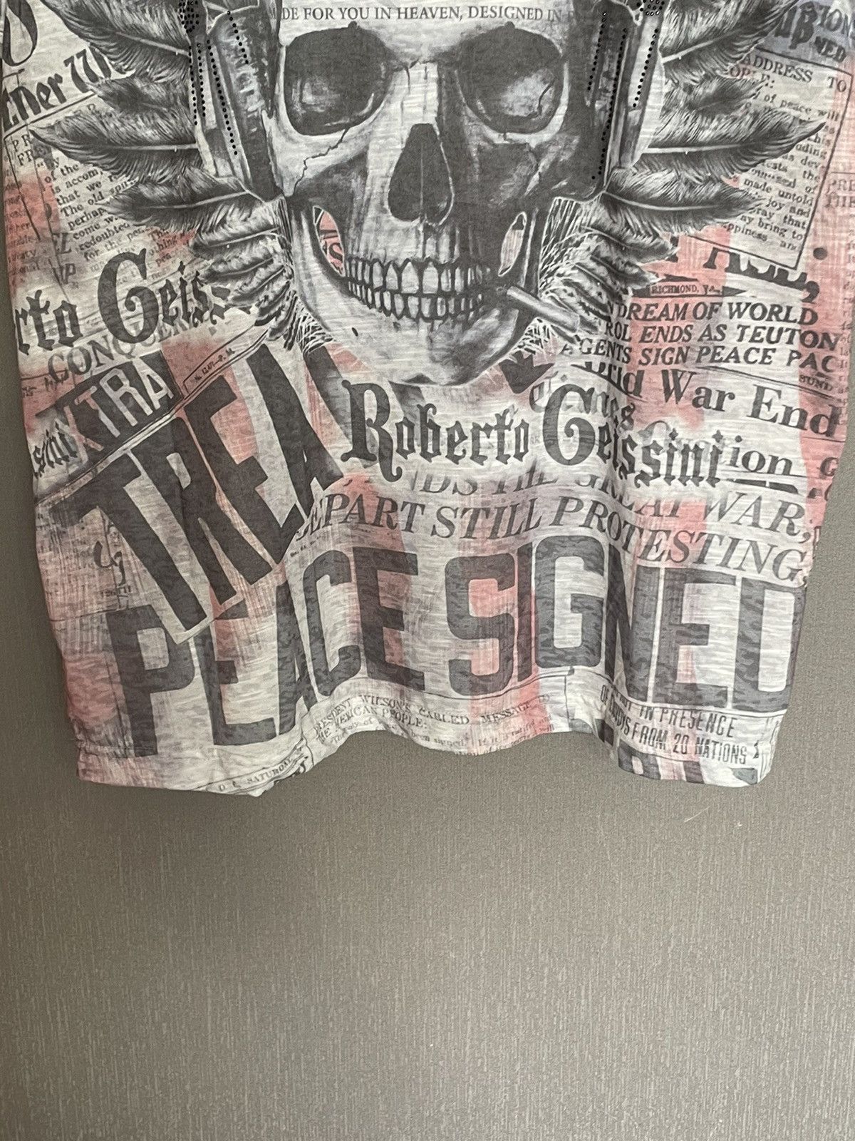 Vintage Affliction Rock Revival Skull Tribal All Over Print Tee y2k Size US L / EU 52-54 / 3 - 5 Thumbnail