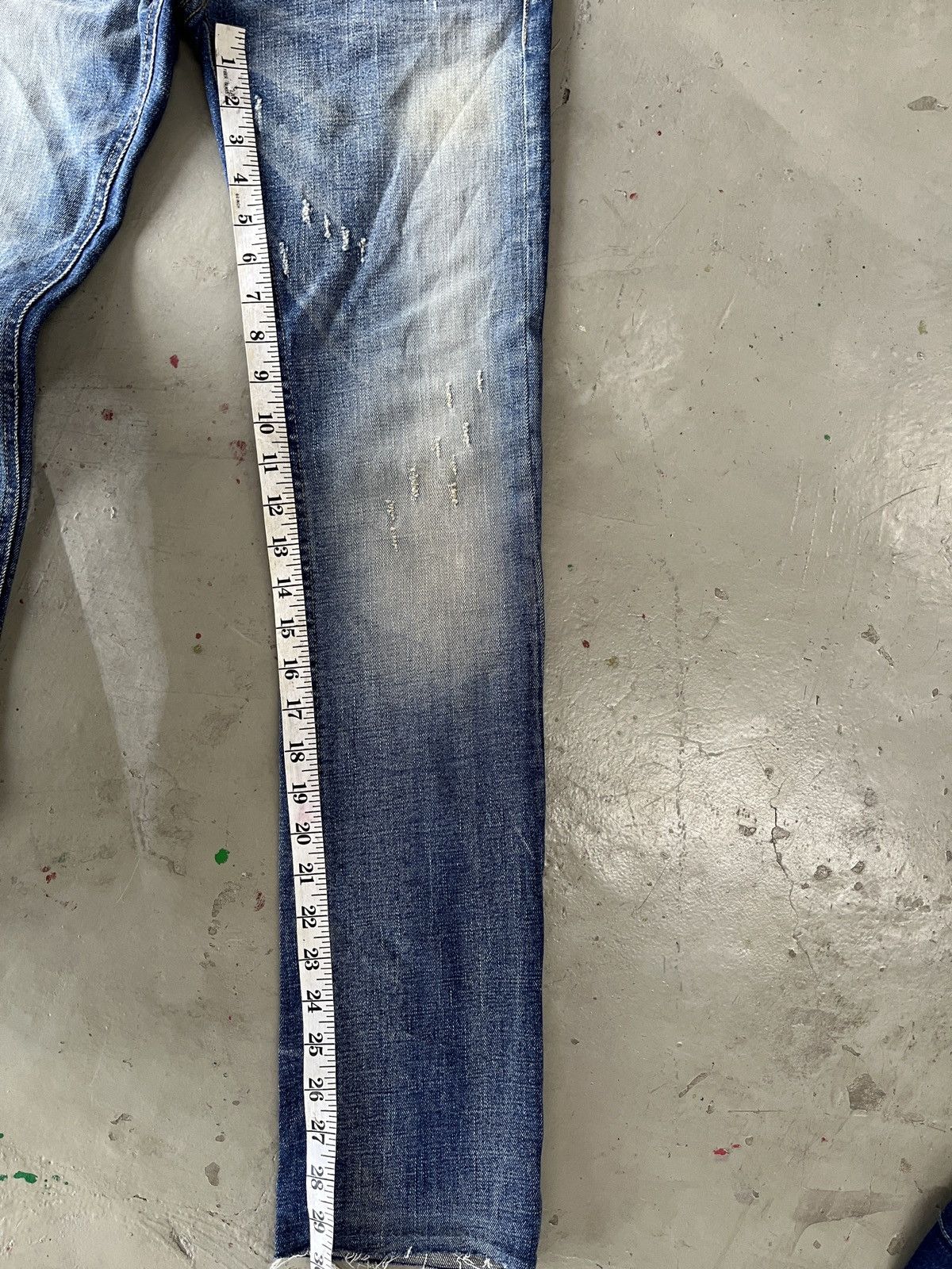 If Six Was Nine Midas 9 Whiskered Skinny Jeans Size US 31 - 7 Thumbnail