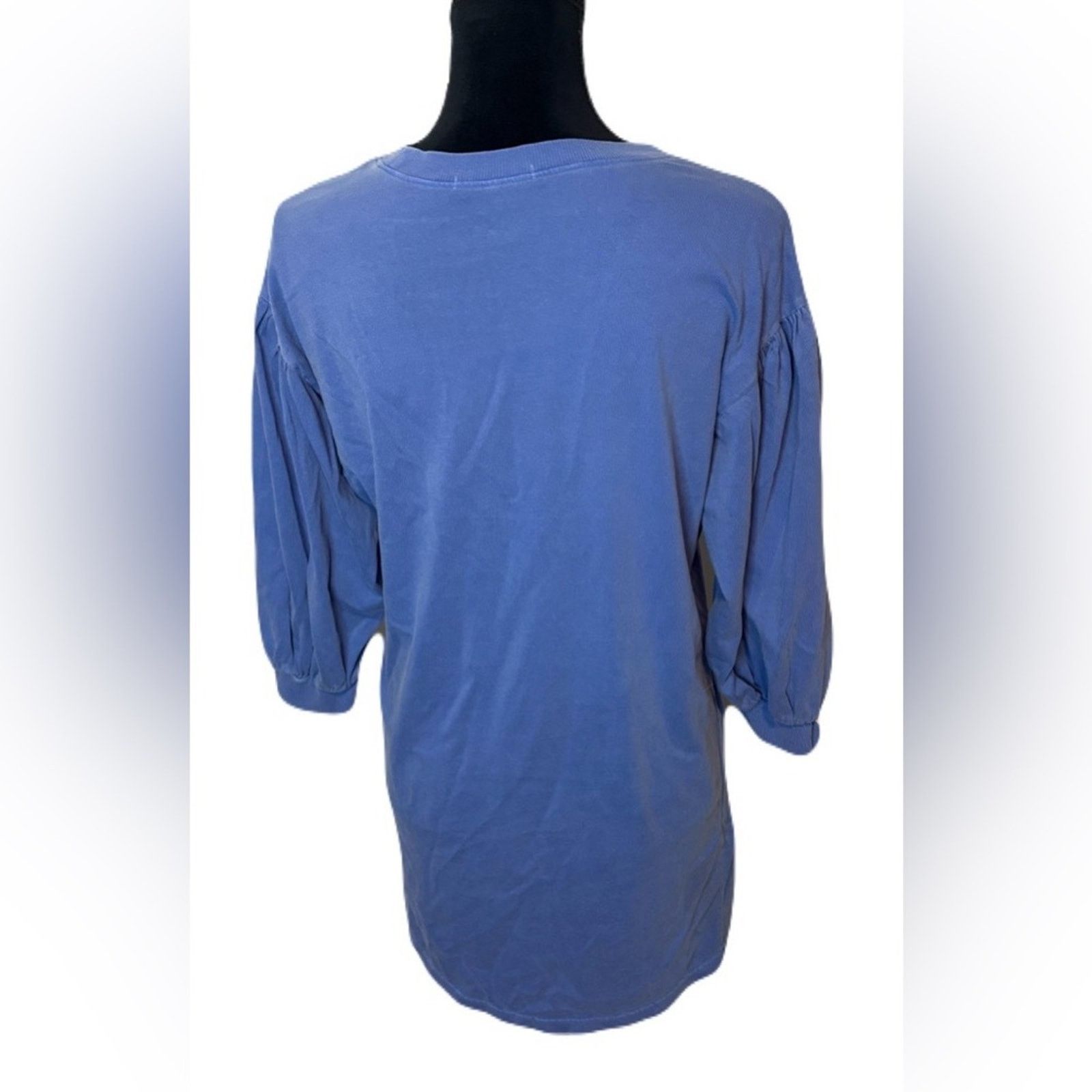Forever 21 (Forever 21) Blue Tunic Dress w/ Accent Sleevs: Size Small Size S / US 4 / IT 40 - 2 Thumbnail
