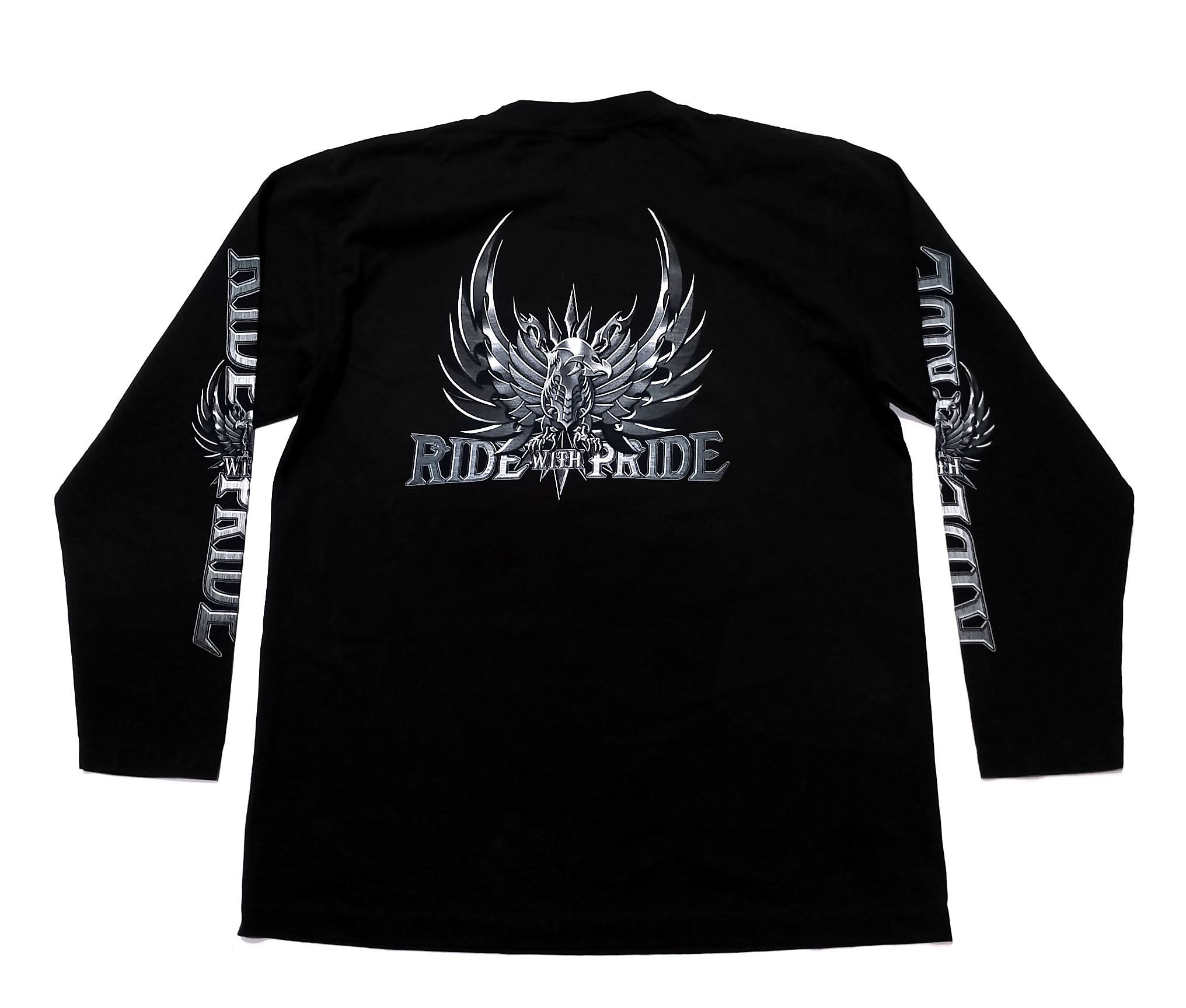 Other Vintage Ride with Pride Biker Long Sleeve T Shirt Rock Eagle Size US XL / EU 56 / 4 - 3 Thumbnail