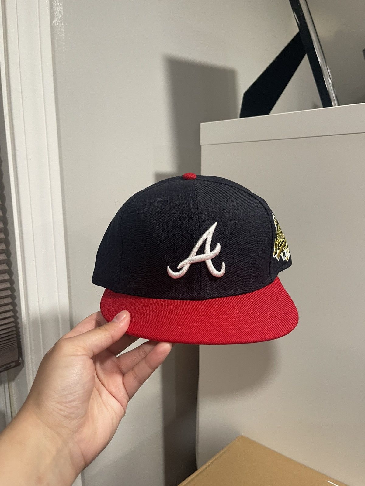 New Era New Era Atlanta Braves Fitted Size 7 1/8 Size ONE SIZE - 1 Thumbnail
