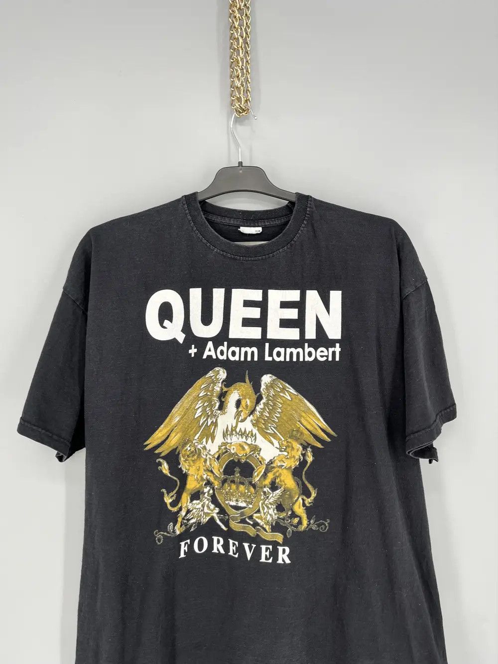Band Tees 2014 Queen + Adam Lambert Live in Concert Tee Punk Rock Band Size US XL / EU 56 / 4 - 6 Thumbnail