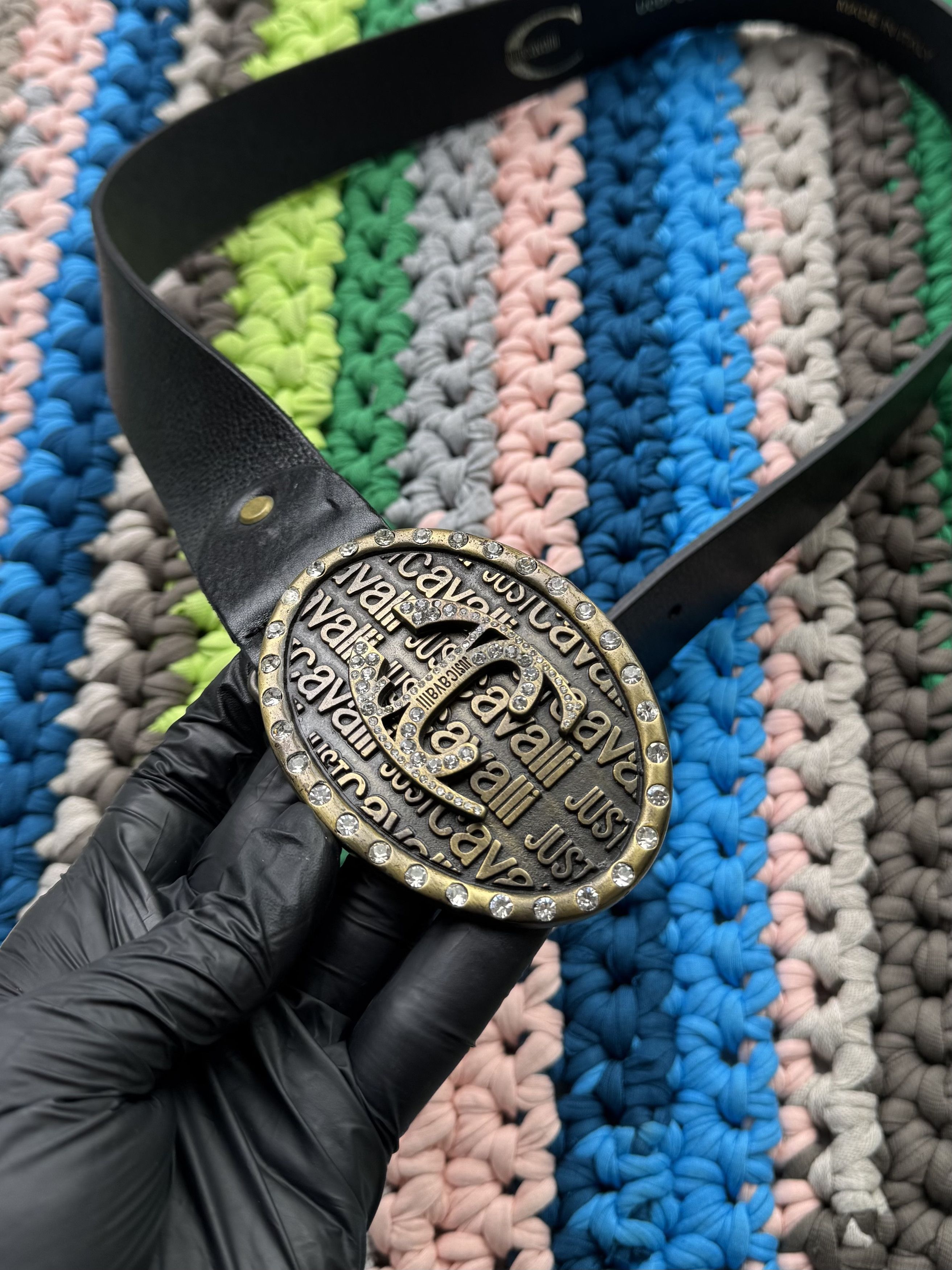 Just Cavalli Just Cavalli Vintage Leather Belt (V17)(D10) Size ONE SIZE - 5 Thumbnail