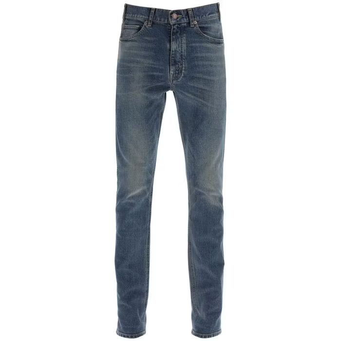 image of Celine O1S22I1N0524 Slim Fit Jeans In Blue, Women's (Size 30)