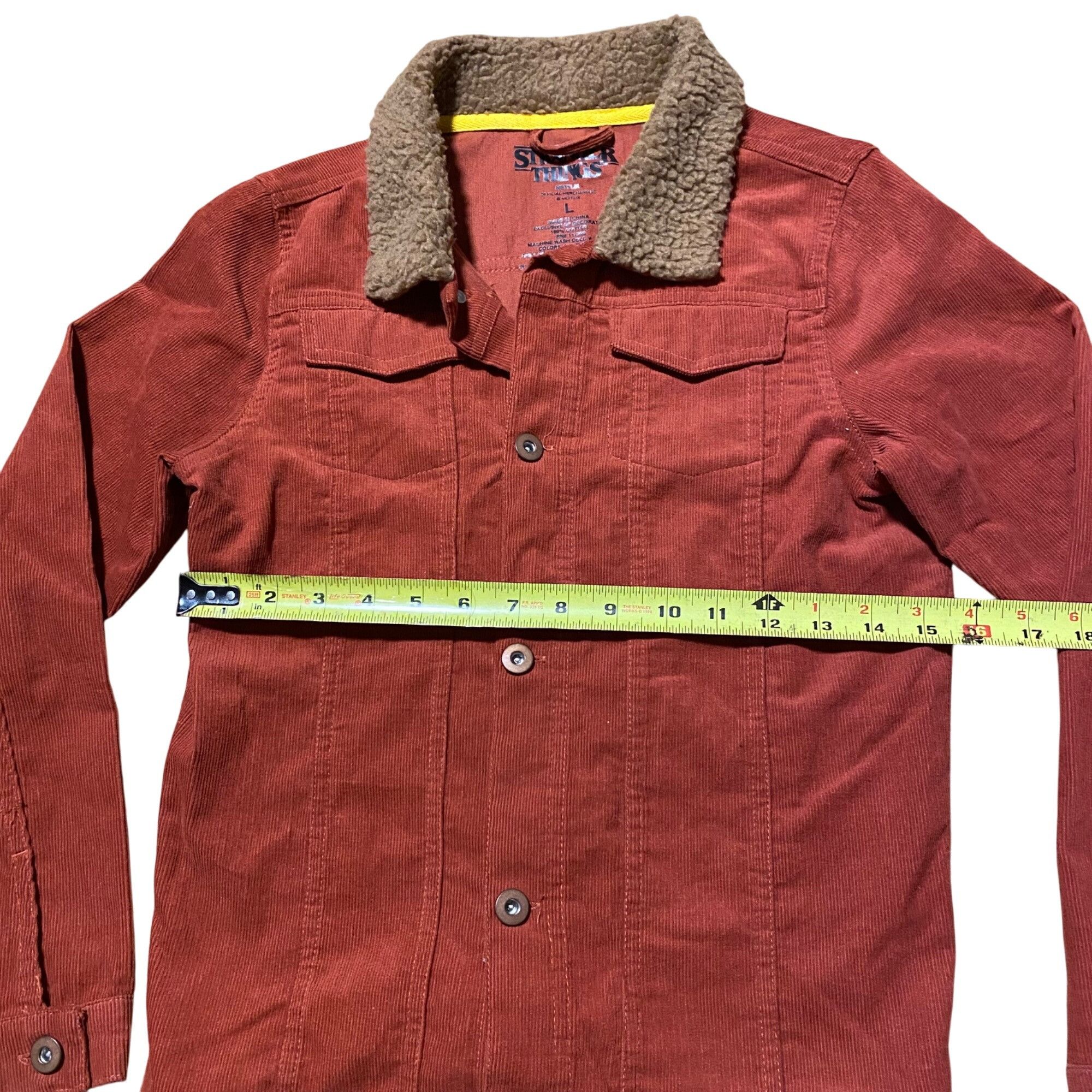 Other Stranger Things Netflix Corduroy Jacket W/ Sherpa Collar L R Size L / US 10 / IT 46 - 5 Thumbnail
