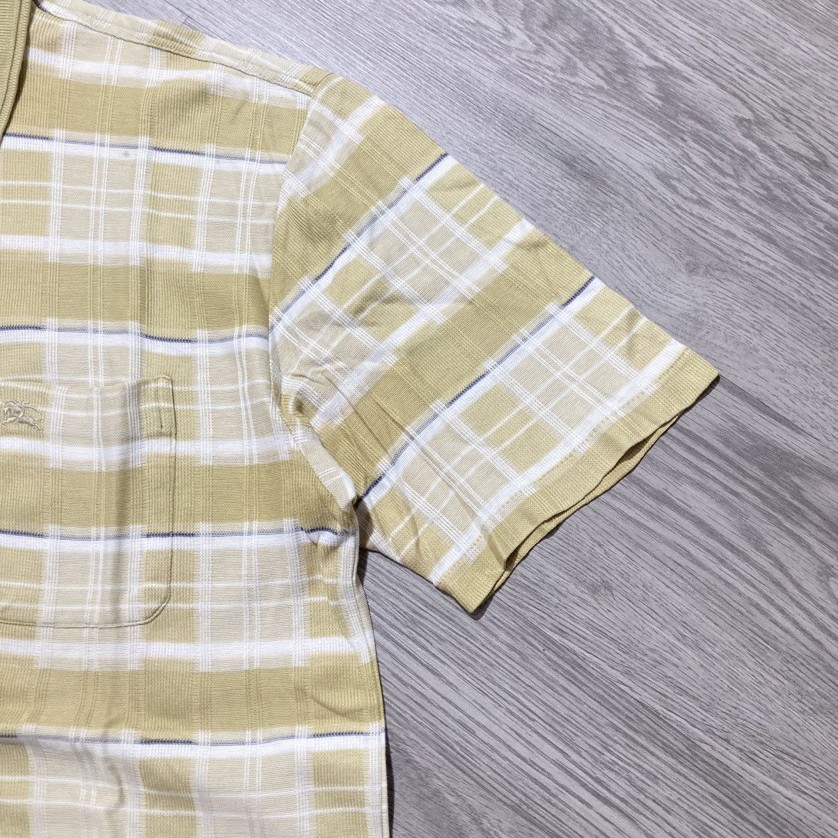 Burberry 1990s Vintage Burberrys Nova Check Pocket Polo Tshirt Luxury Size US L / EU 52-54 / 3 - 7 Thumbnail