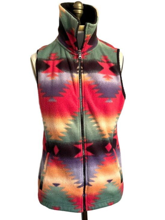 Chaps Ralph Lauren Chaps Ralph Lauren Aztec Southwestern Fleece Vest - Large Size L / US 10 / IT 46 - 9 Thumbnail