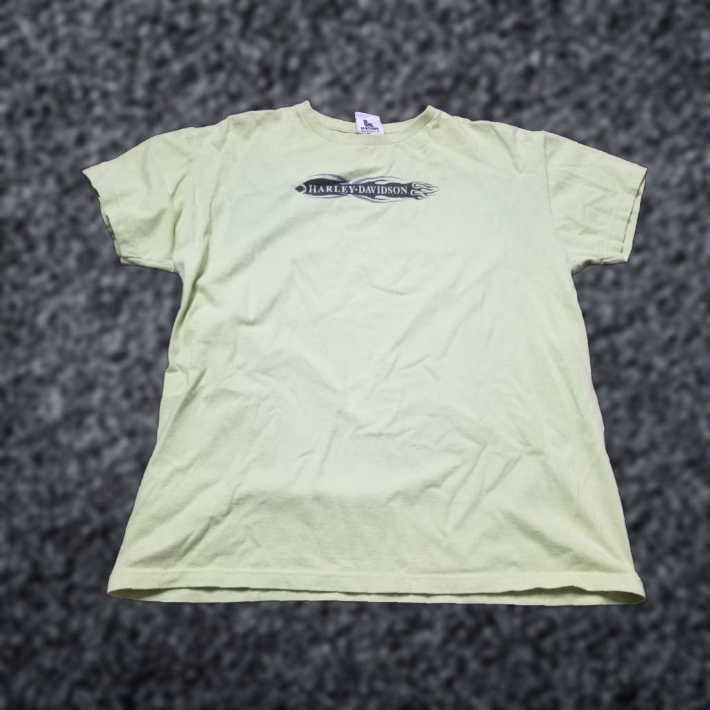 Harley Davidson VINTAGE Harley-Davidson T-Shirt Womens XL Green 2000s y2k Williamsburg VA Logo Crew Neck Short Sleeve Casual Shirt Men/Women? Size XL / US 12-14 / IT 48-50 - 1 Thumbnail