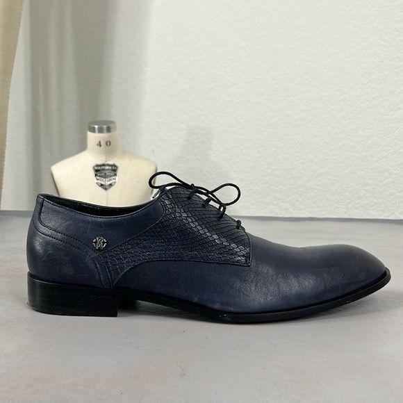 Roberto Cavalli Roberto Cavalli Plaintoe Leather Upper Mixed Media in Grunge Size US 14 / EU 47 - 2 Thumbnail