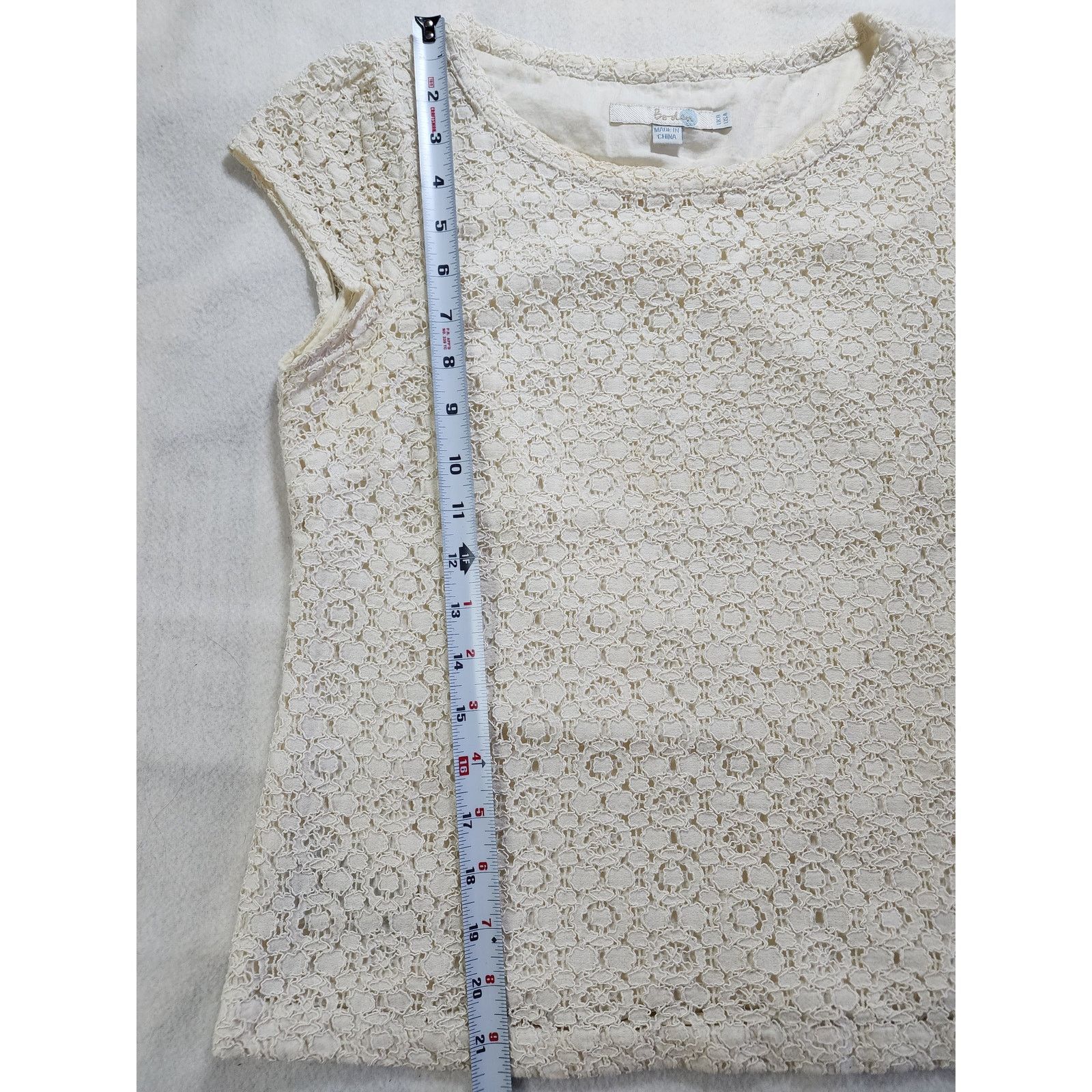 Boden Boden Ivory Floral Lace Top Cap Sleeve Size 4 Romantic Lined Size S / US 4 / IT 40 - 5 Thumbnail
