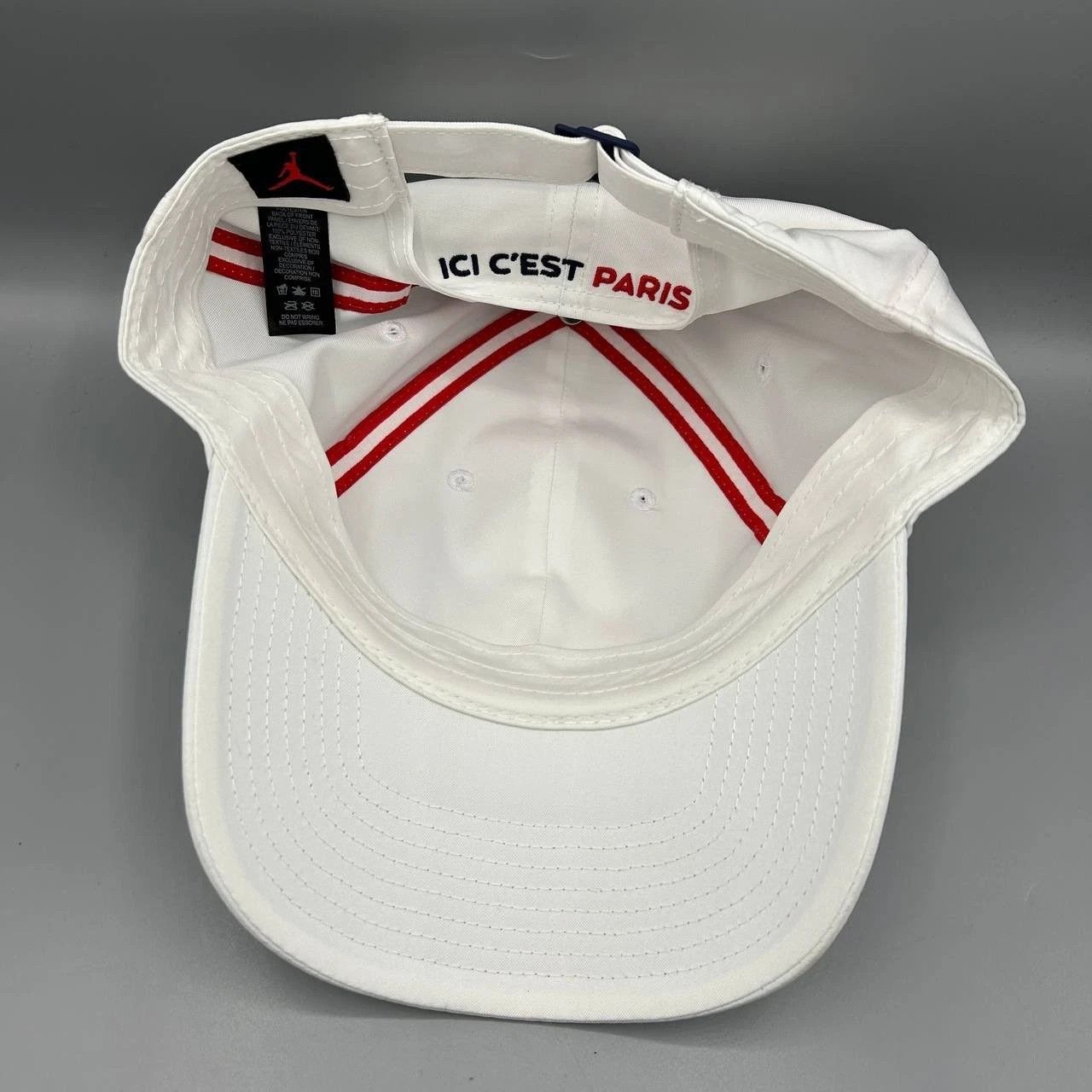 Jordan Brand Air Jordan Paris Saint Germain Hat Men White Strap Back Cap Size ONE SIZE - 2 Thumbnail