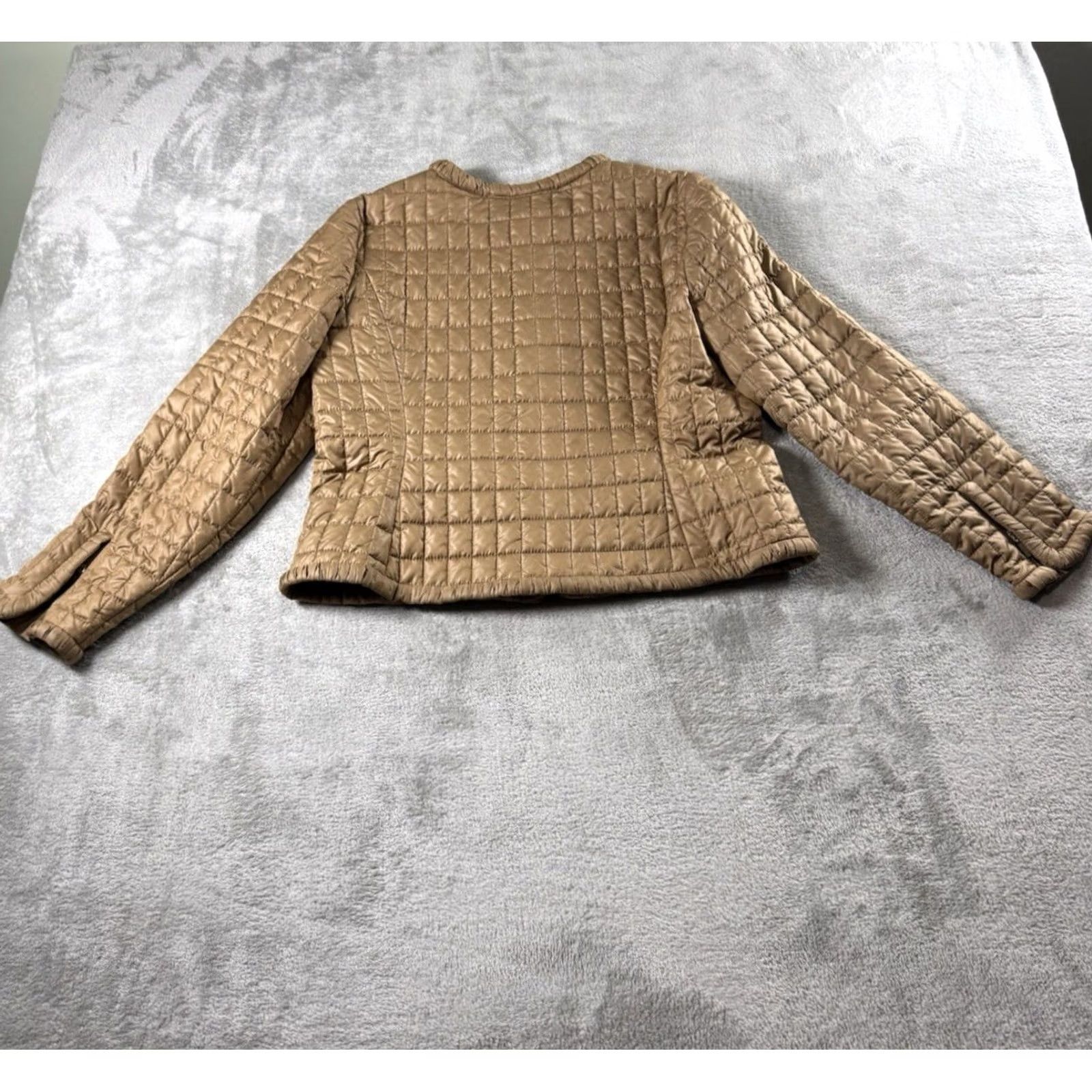 Vintage Chico'S Jacket Womens 1 Brown Zenergy Caramel Coat PLUS Quiet Luxury Minimal Workwear Size XS / US 0-2 / IT 36-38 - 2 Thumbnail