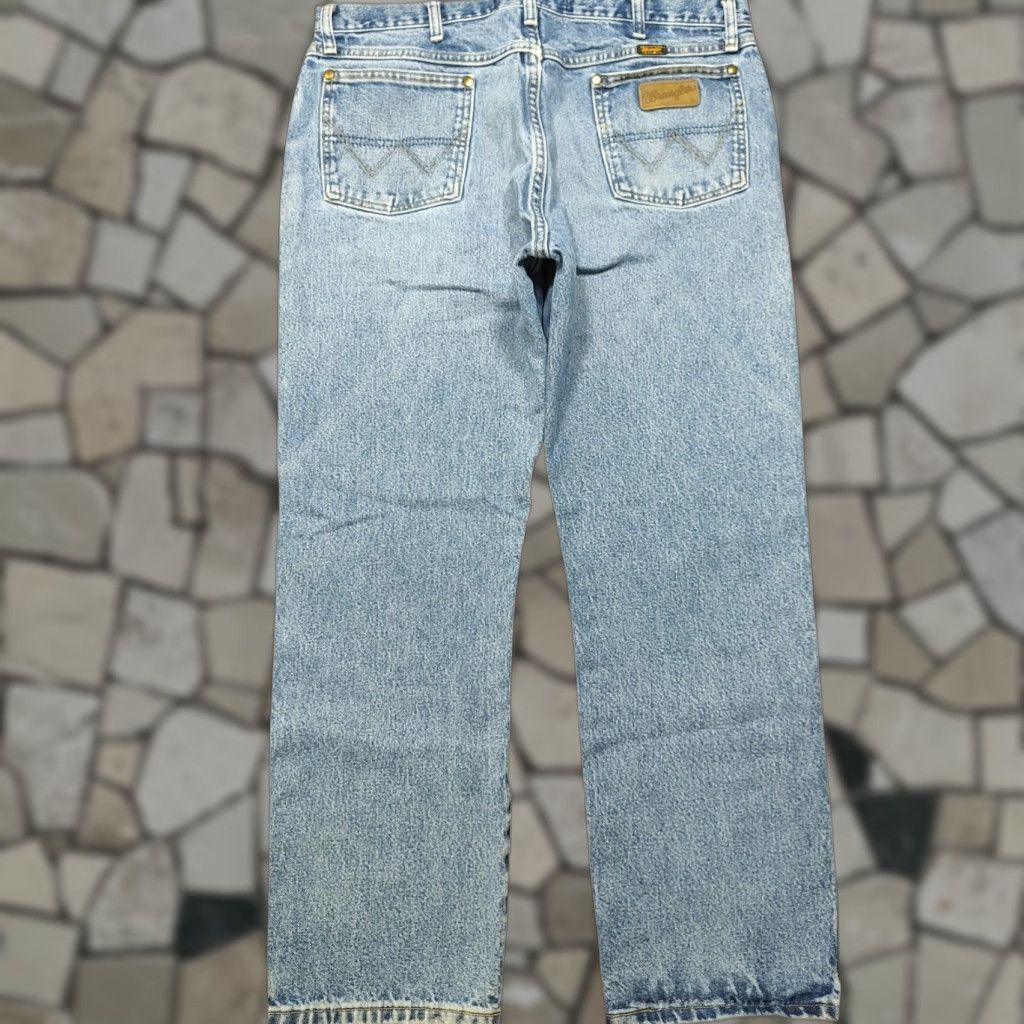Wrangler VINTAGE Wrangler George Strait Jeans Blue Denim Cowboy 36x30 90s Mens Size US 36 / EU 52 - 1 Thumbnail
