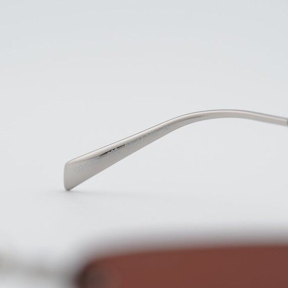 Gucci GG1920S 002 Sunglasses Shiny Silver with Pearl Cat Eye