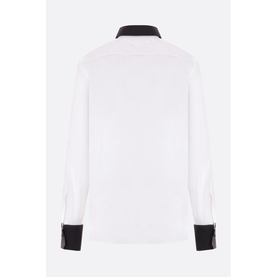 Prada PRADA Removable Collar white Poplin Shirt New & Authentic (M Size US S / EU 44-46 / 1 - 2 Thumbnail