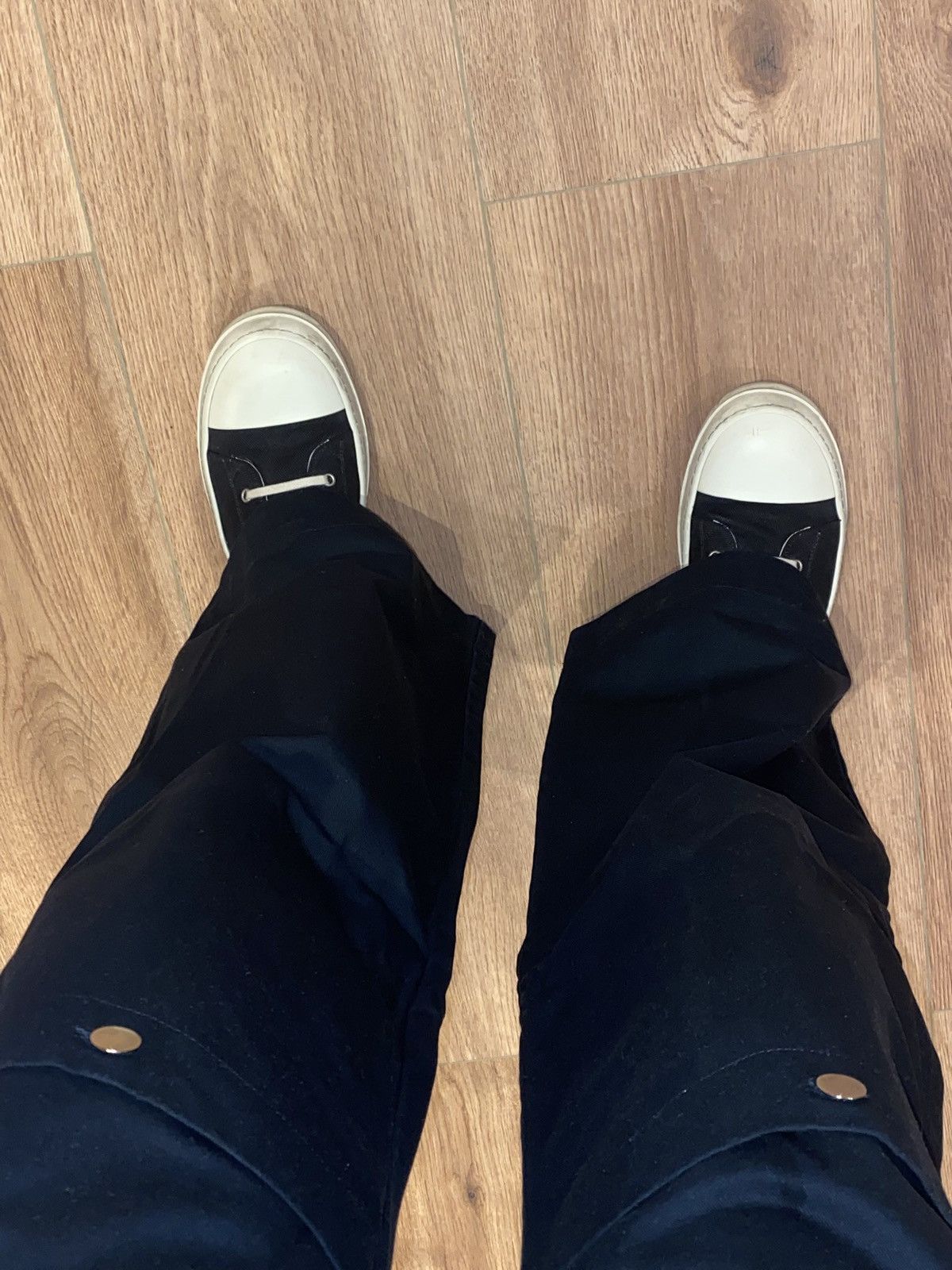 SPENCER BADU Spencer Badu Black Knee Pocket Cargo Black Size L Size US 34 / EU 50 - 3 Thumbnail