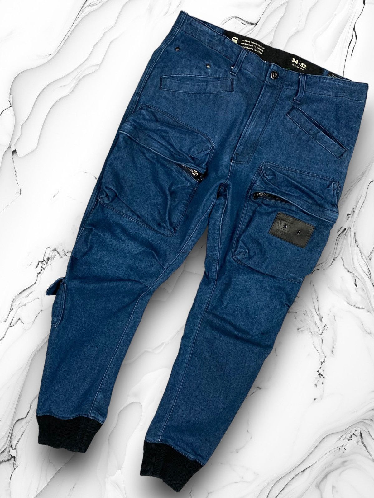 G-Star Vintage G-Star Raw 3D Avant Garde Y2K Zip Cargo Pants Jeans Size US 34 / EU 50 - 1 Thumbnail